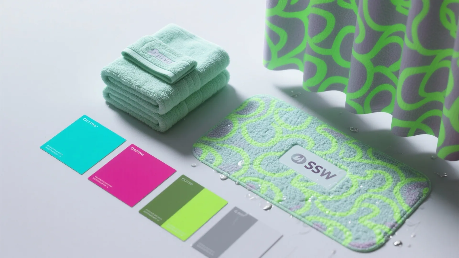 4. Fluorescent textiles and waterproof decor