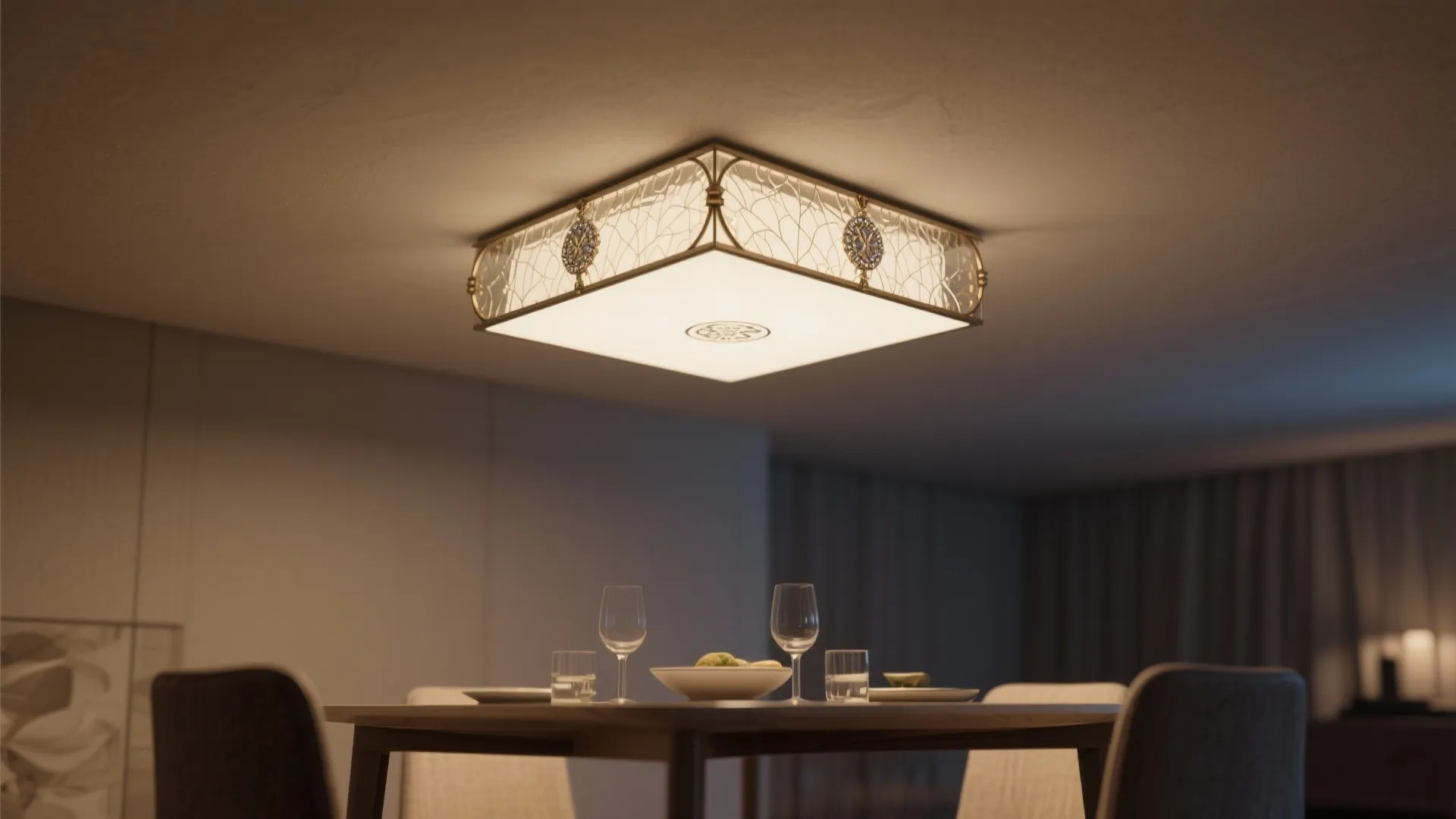 Flush-Mount with Decorative Detail