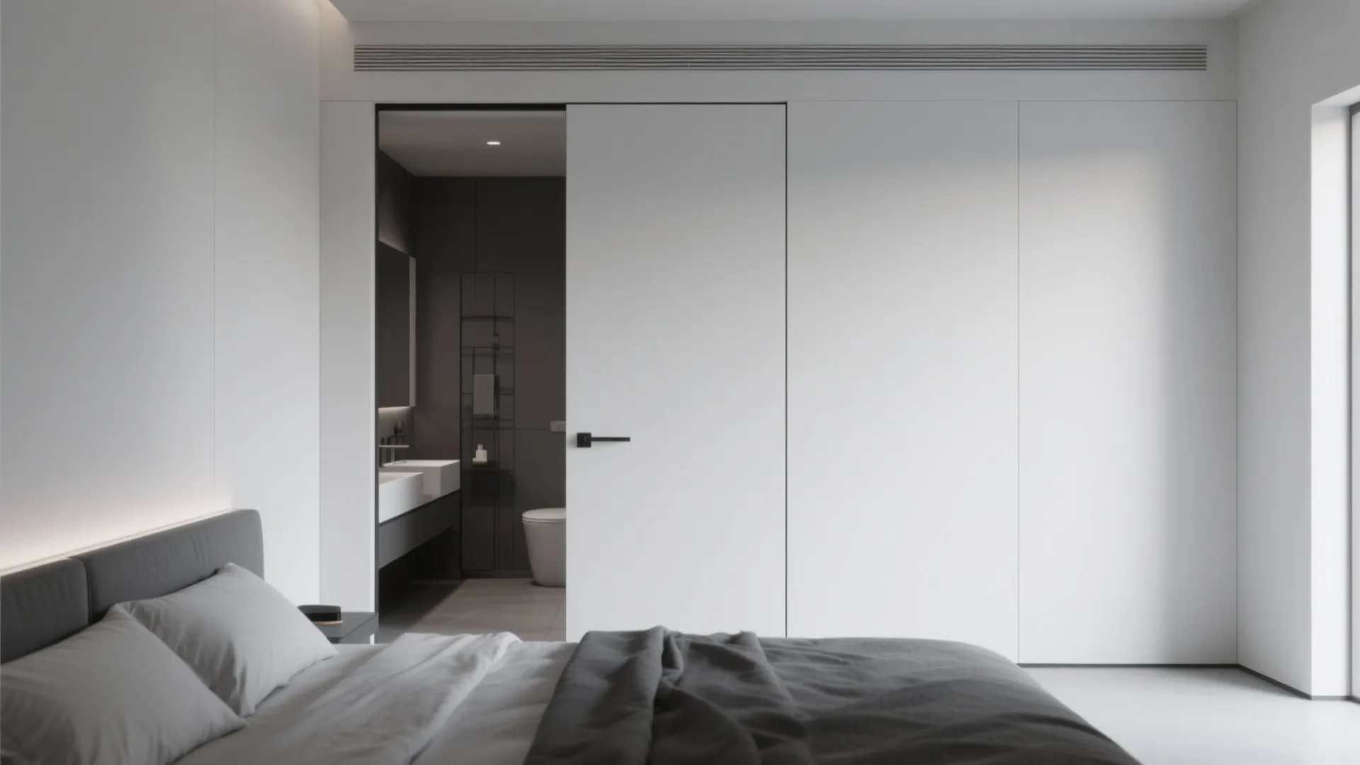 3. Minimalist Flush Door