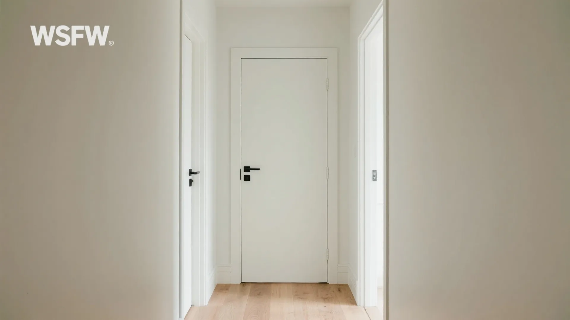 Minimalist Flush Doors with Concealed Hinges