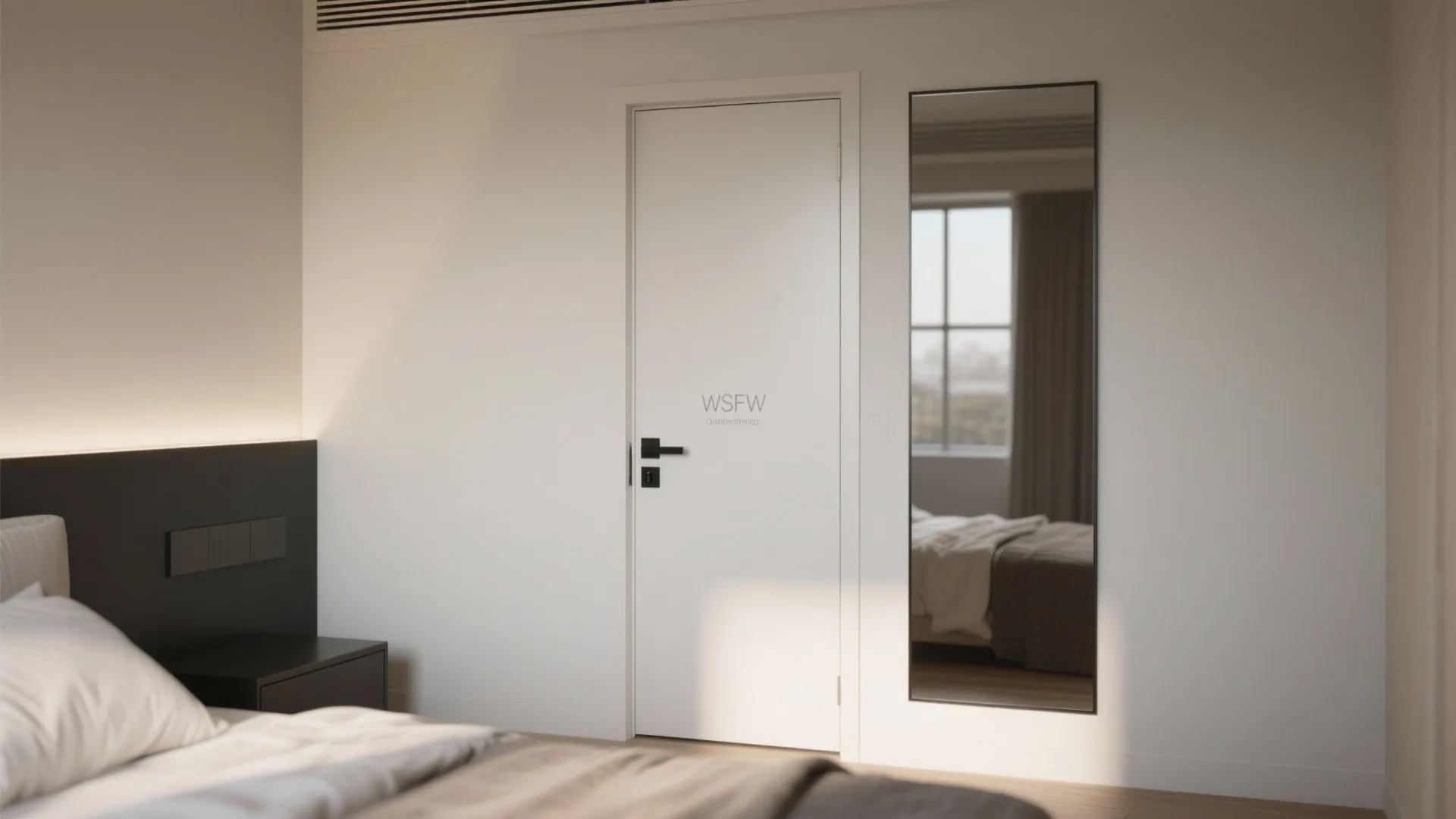 Tip 5: Flush swing doors with hidden frames