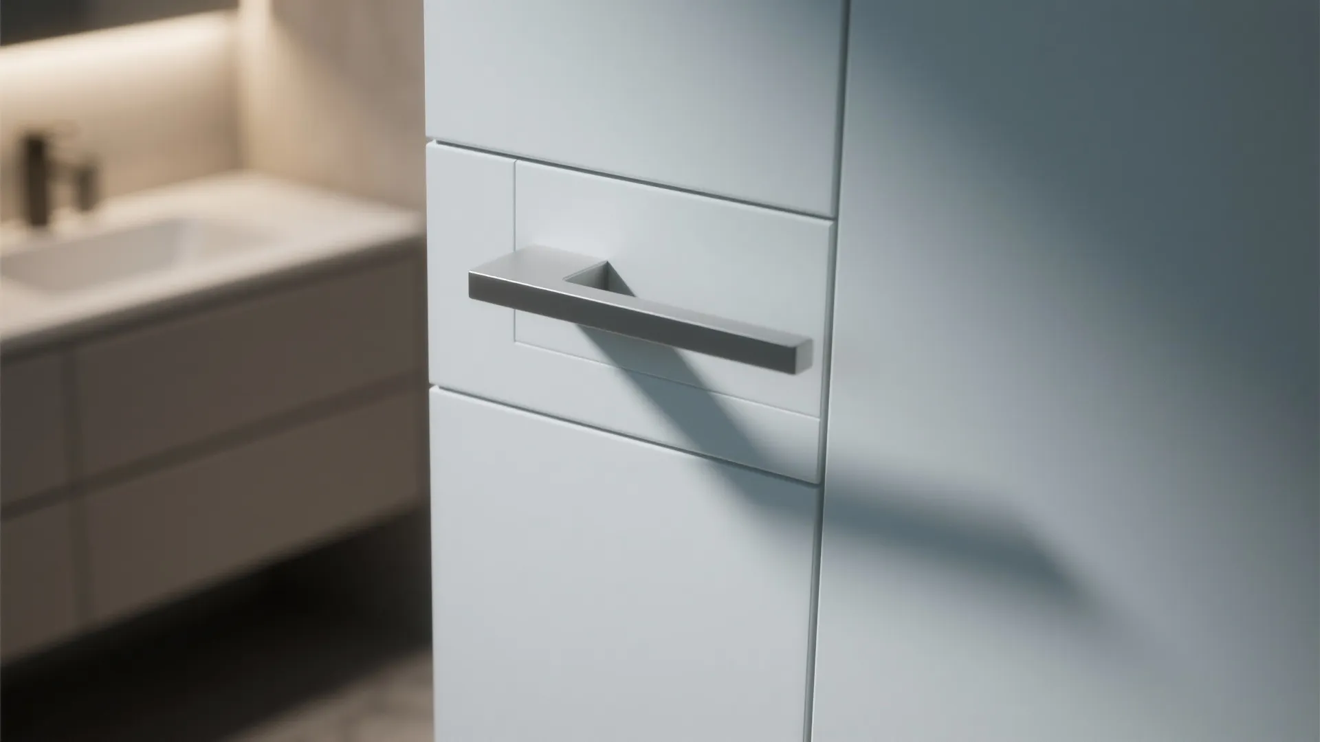 5. Flush Panel Door with Hidden Handle