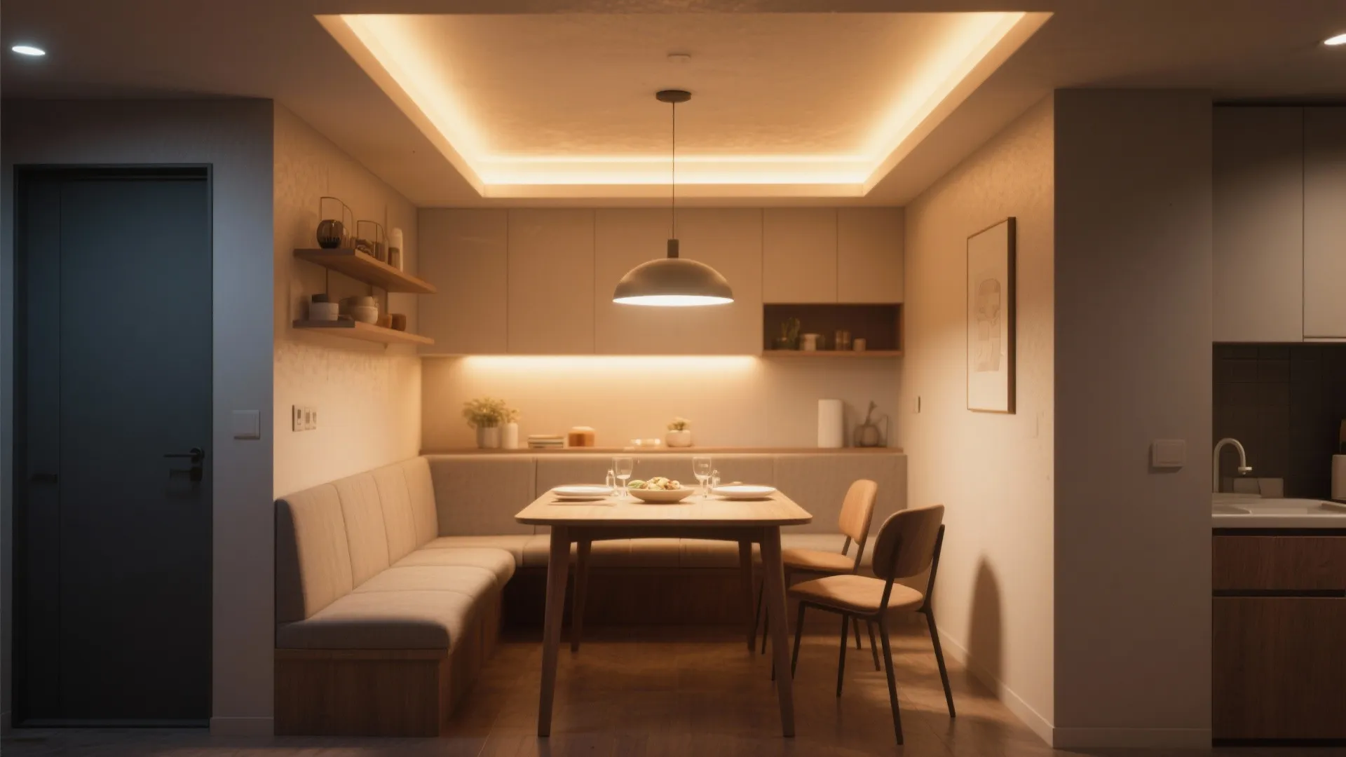 3. Flush-mount with dimmable LEDs for low ceilings