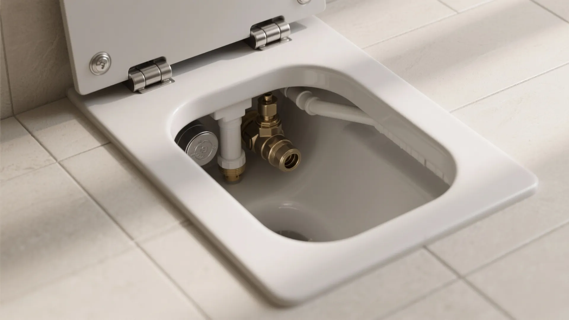 2) Wall-Hung Fixtures with Concealed Carriers