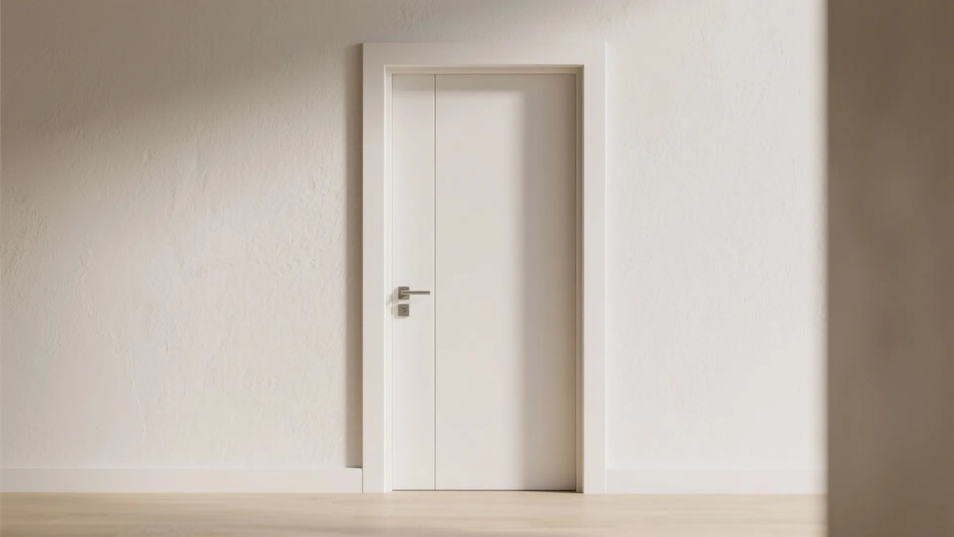 1. Flush minimalist swing door