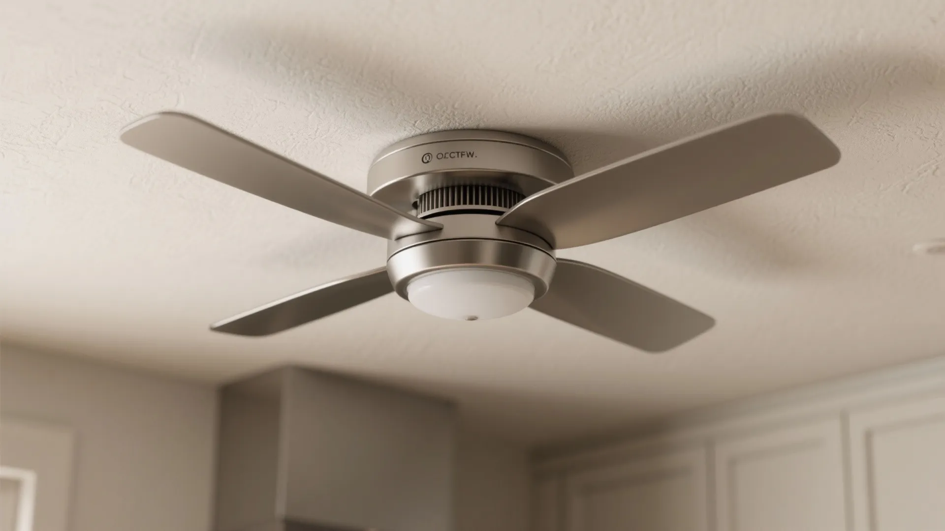 1. Low-profile flush mount ceiling fan