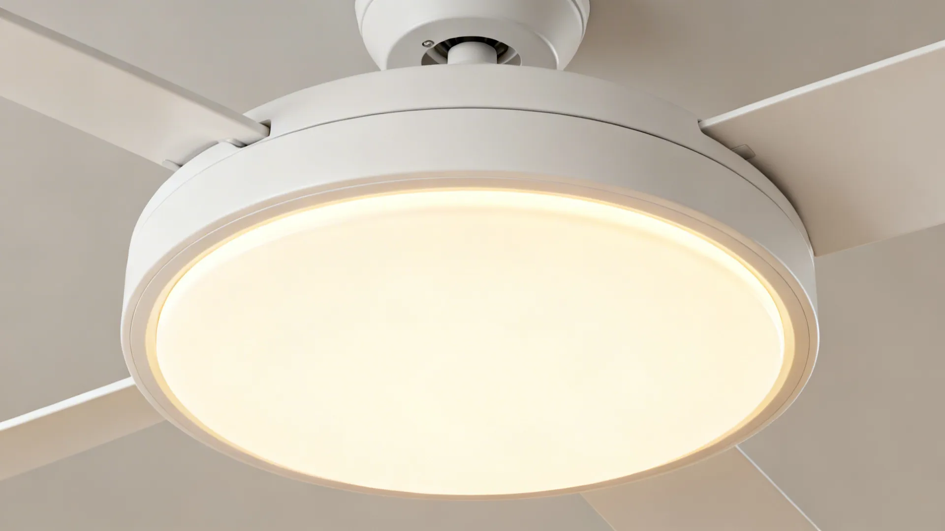 1. Low-profile LED fan for modern minimalism