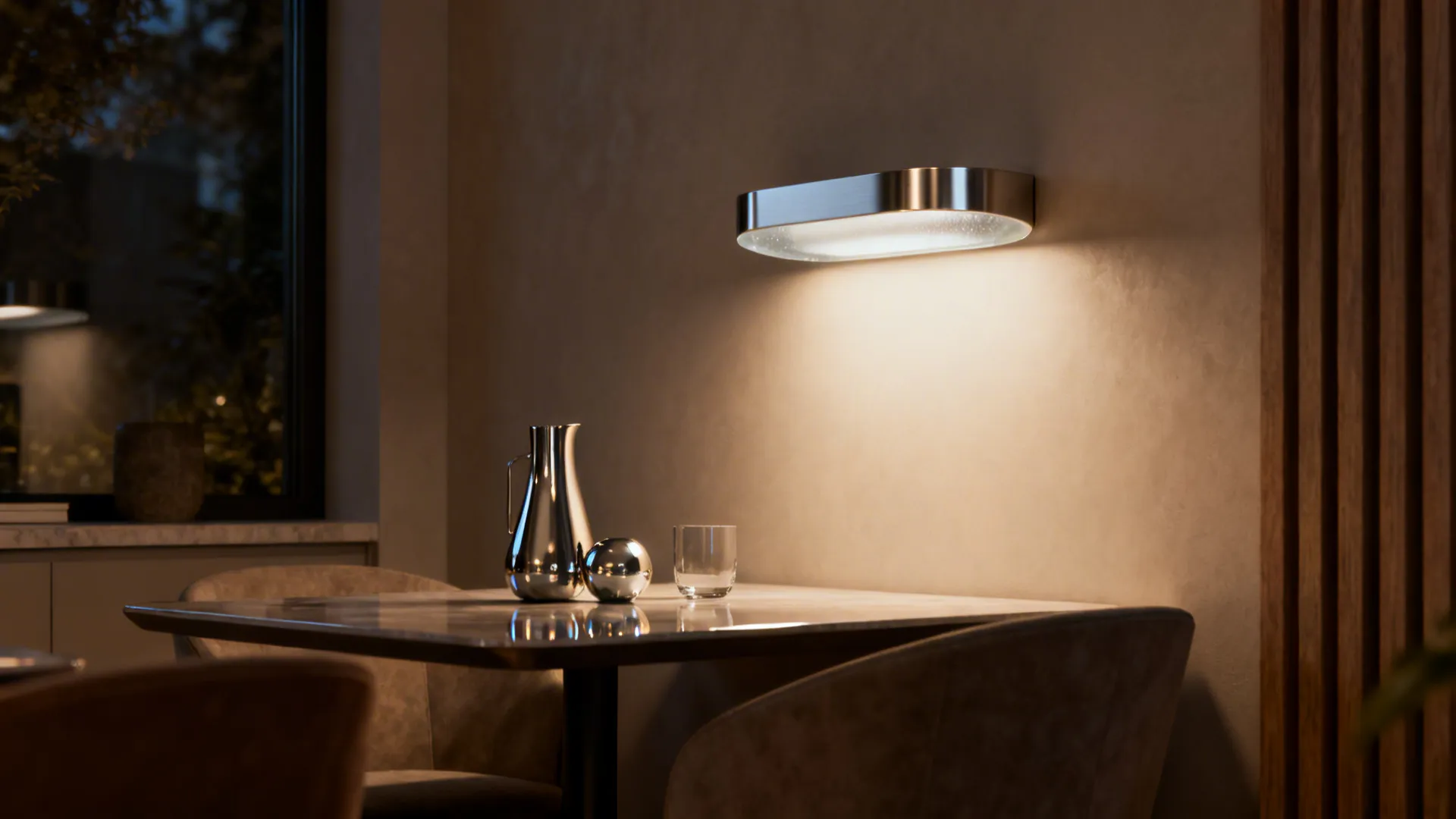 3. Flush-mount fixtures with layered finishes