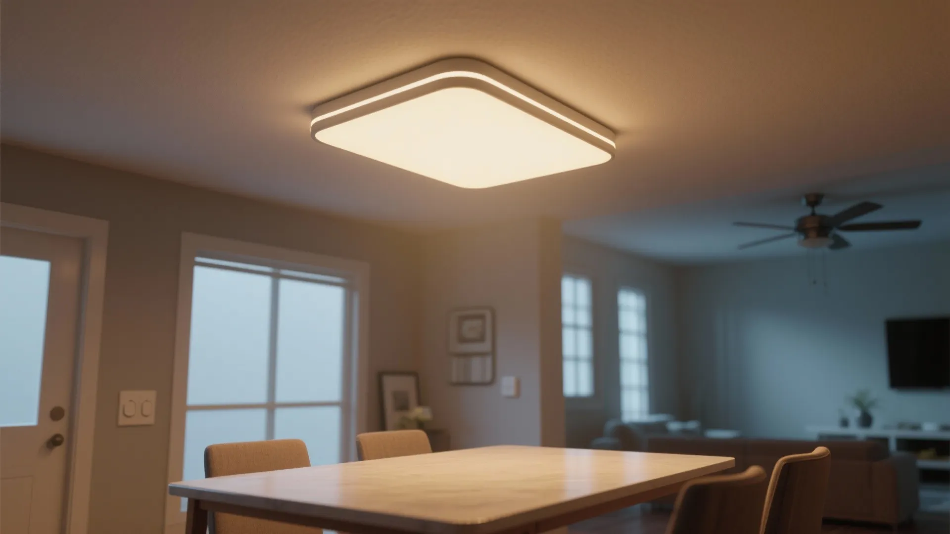 4) Flush-mount or semi-flush for low ceilings