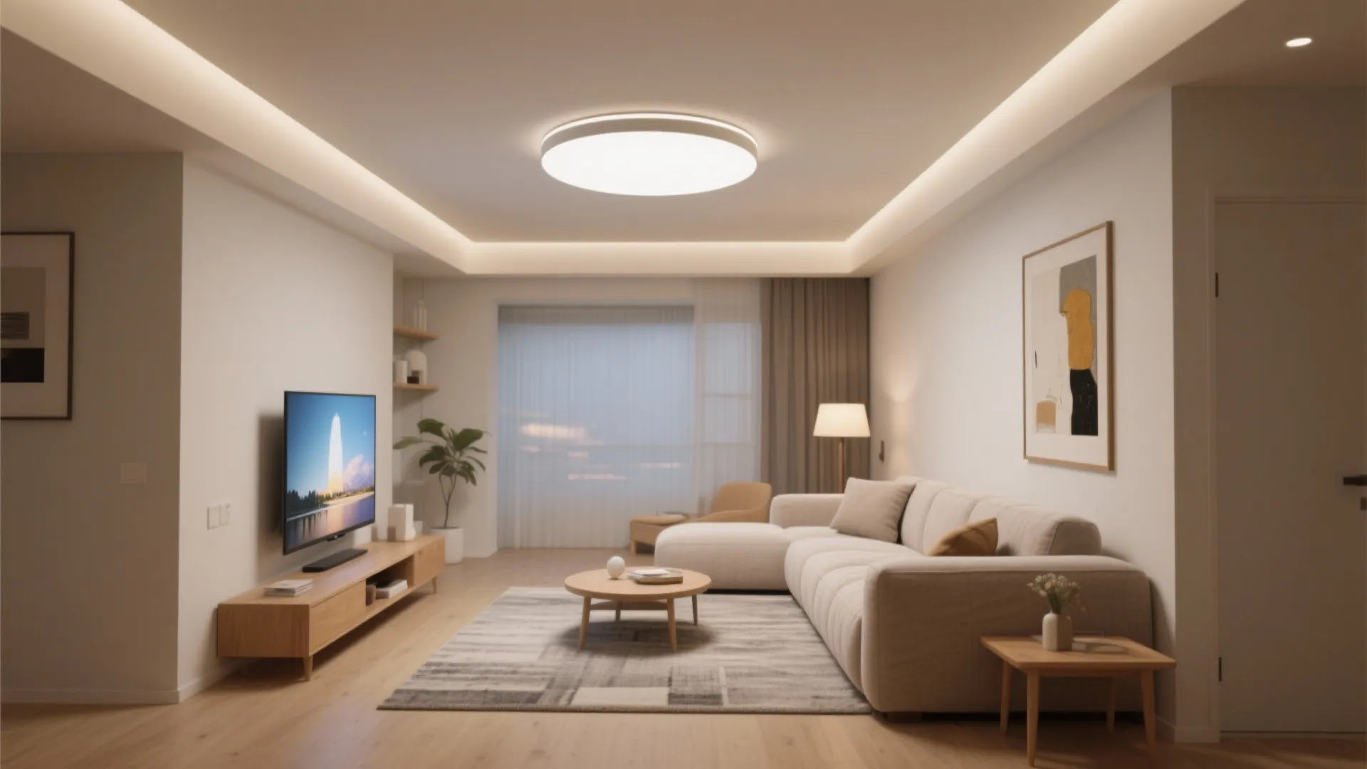 2) Slimline Flush-Mounts for Low Ceilings