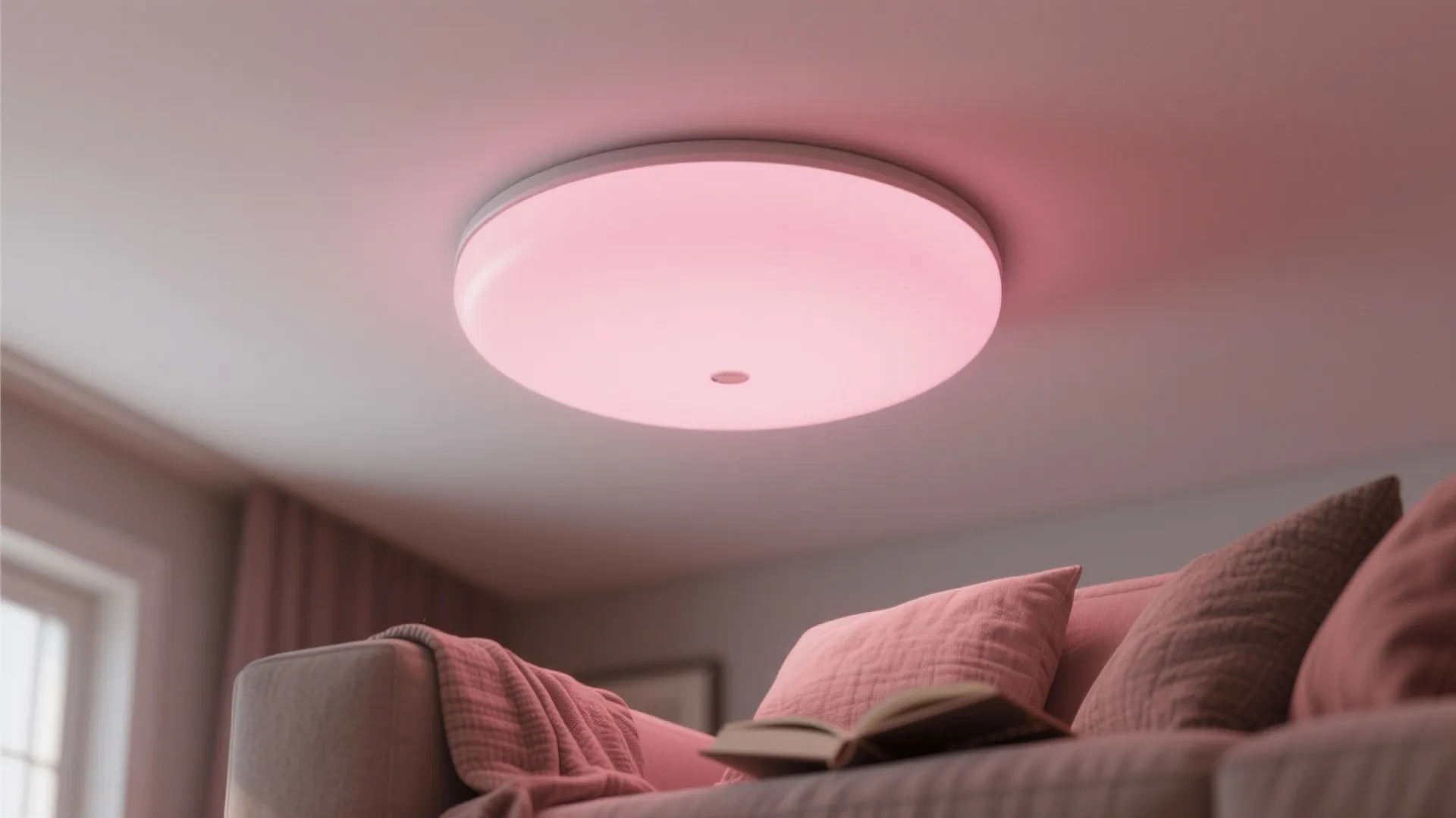 1. Soft Pink Flush Mounts to Raise the Mood