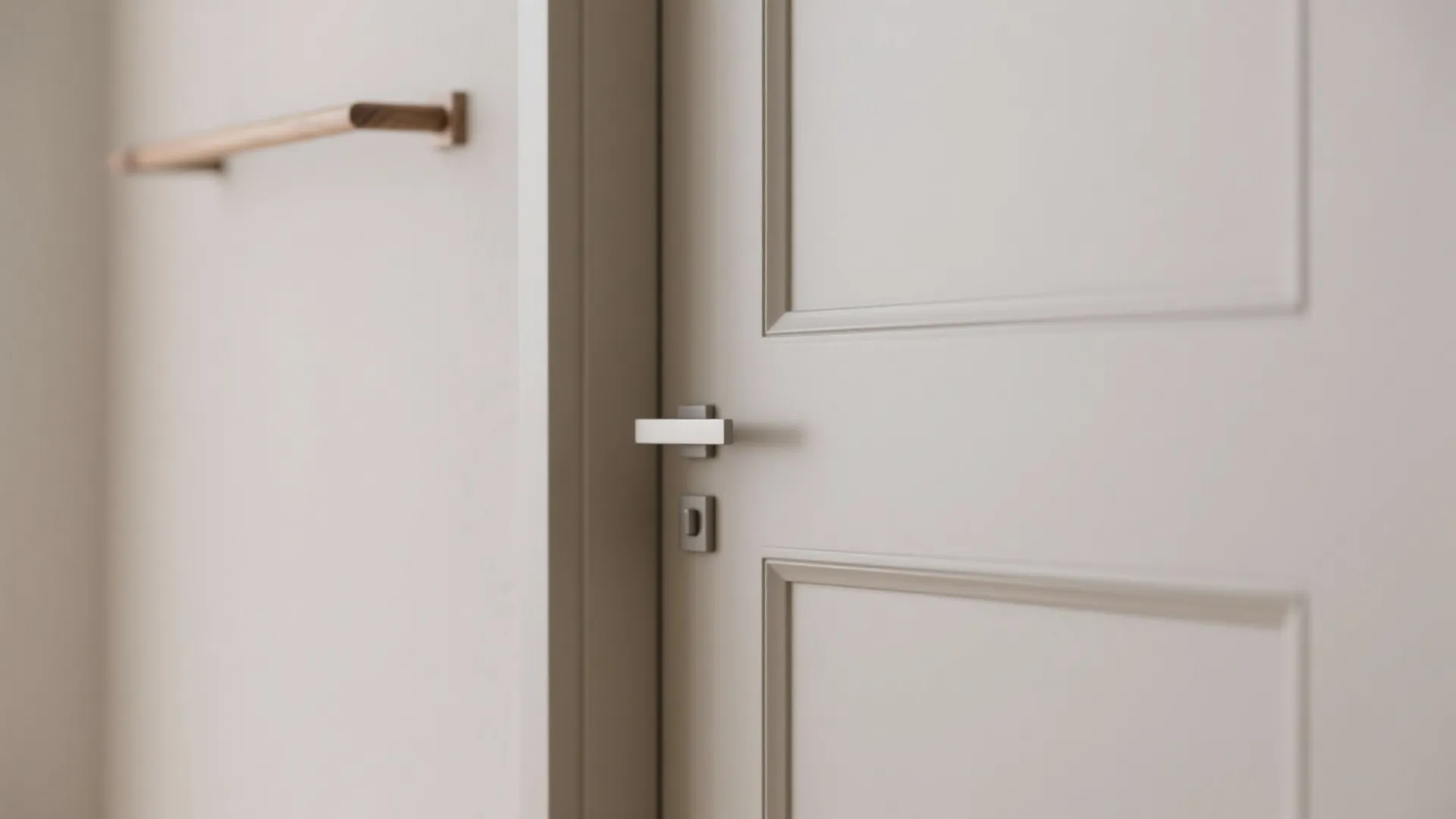 Minimalist Hall Wall Storage That Disappears