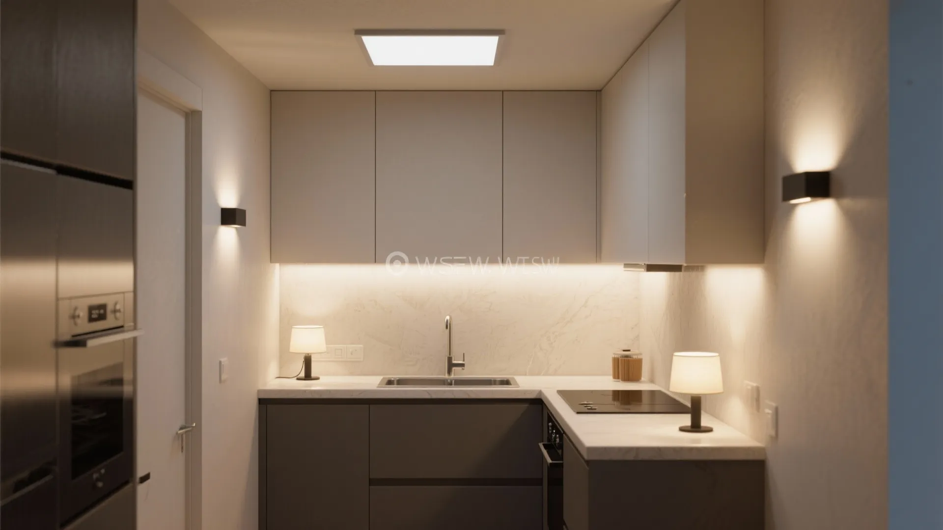 4. Flush-Mount Panel Sconces