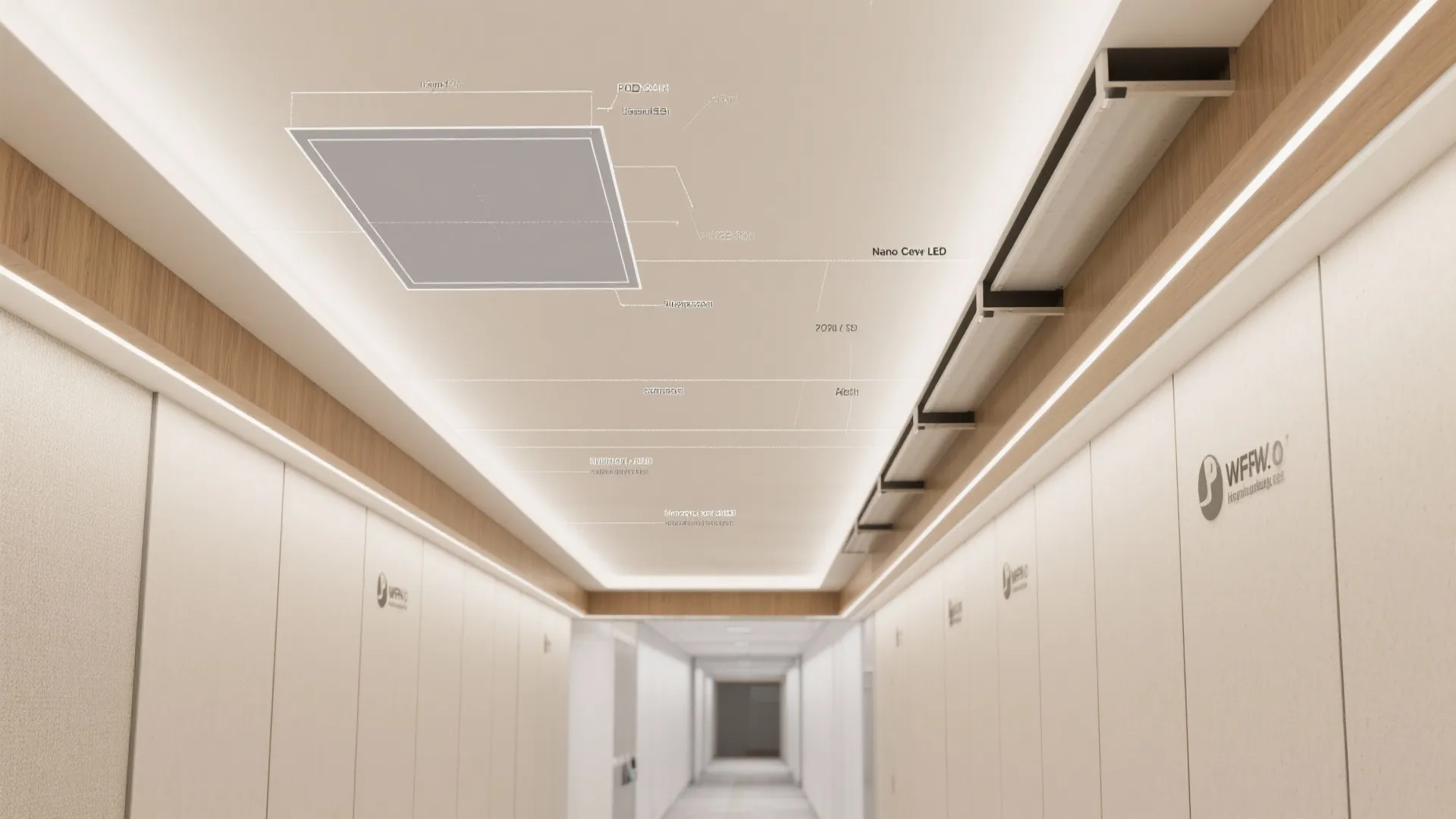 Minimal Flush POP with Warm Wood Edging