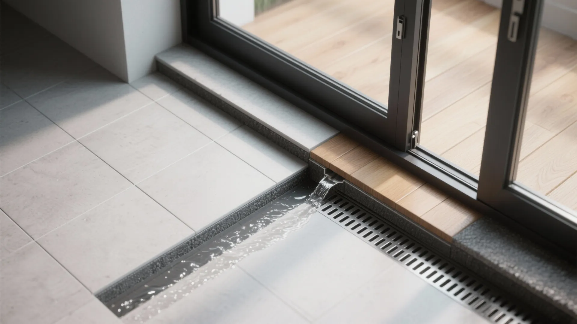 2) Flush sills with smart drainage