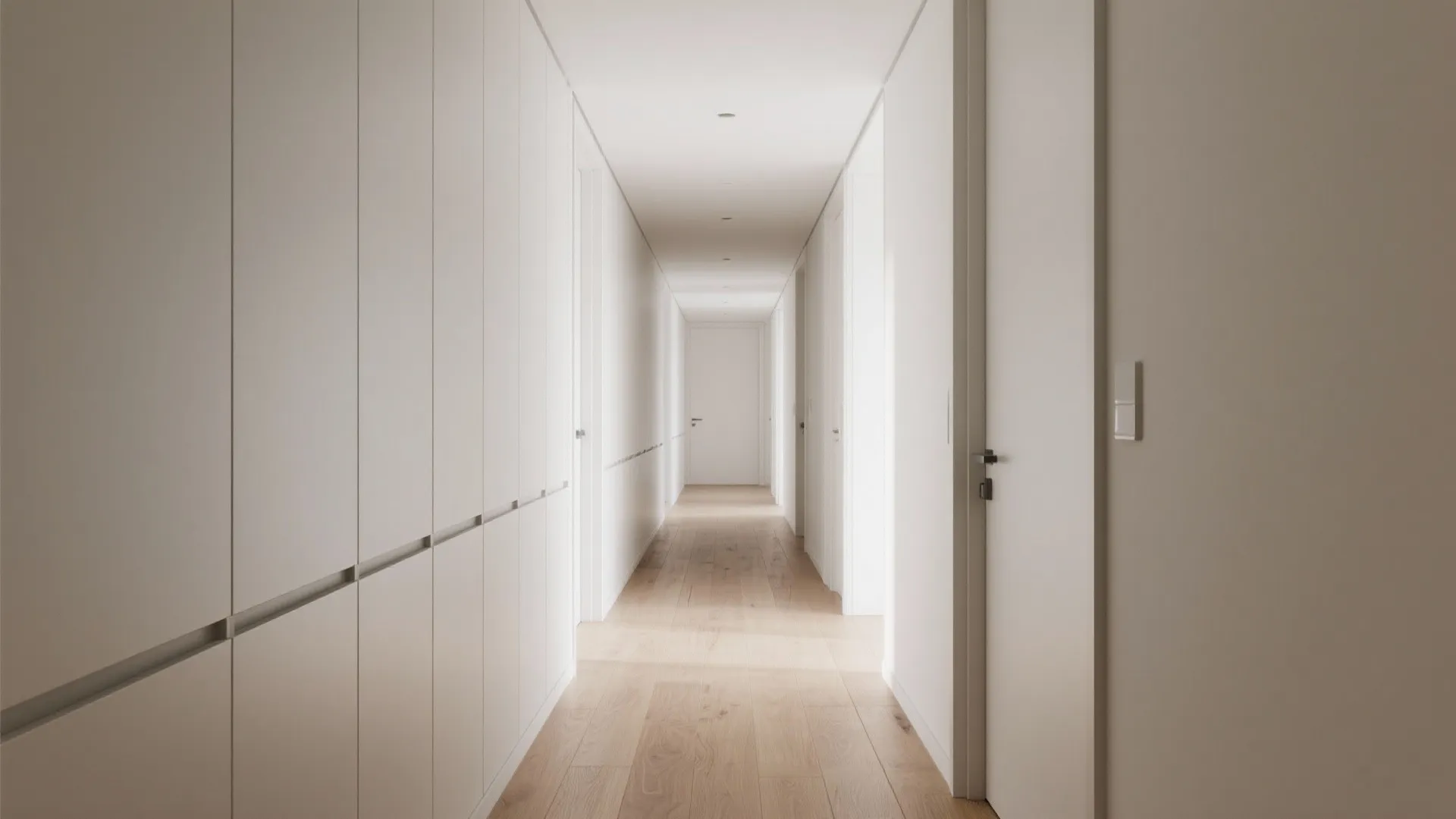 Minimalist Hallway Storage That Disappears