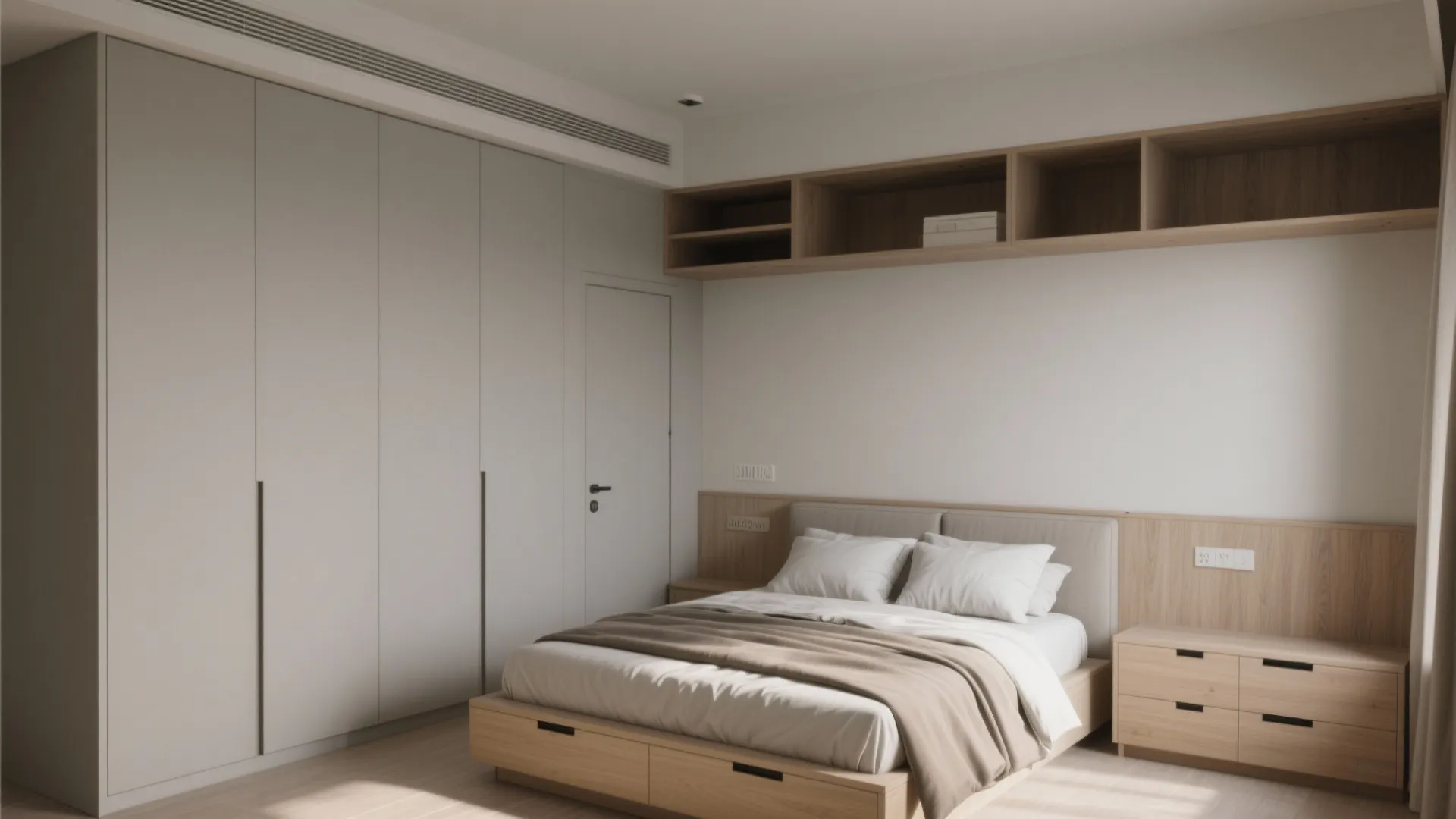 Built-In Storage That Disappears (Beds, Wardrobes, and Niche Units)
