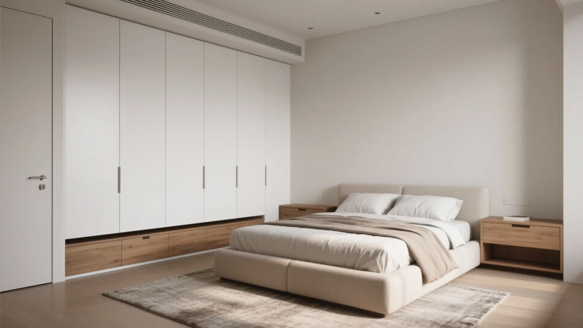 Minimalist storage that melts into the room