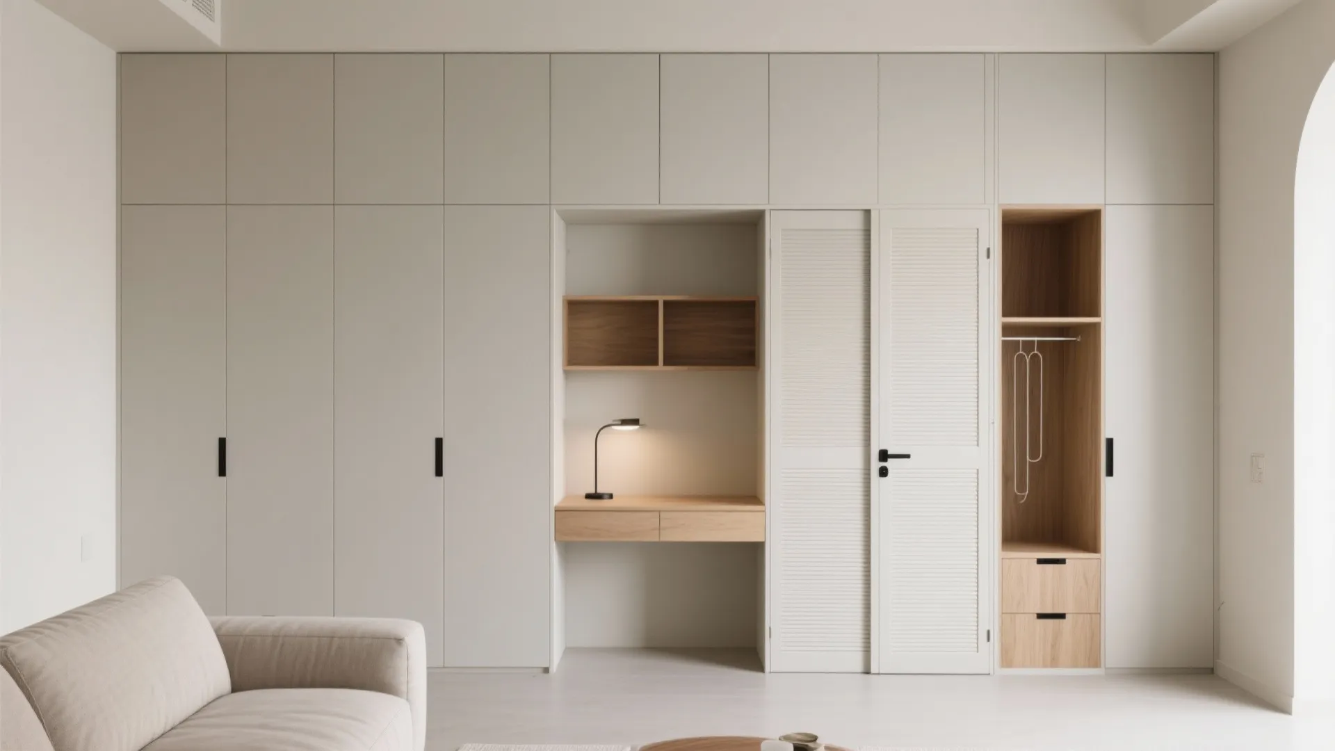 Built-In Storage Walls That Disappear