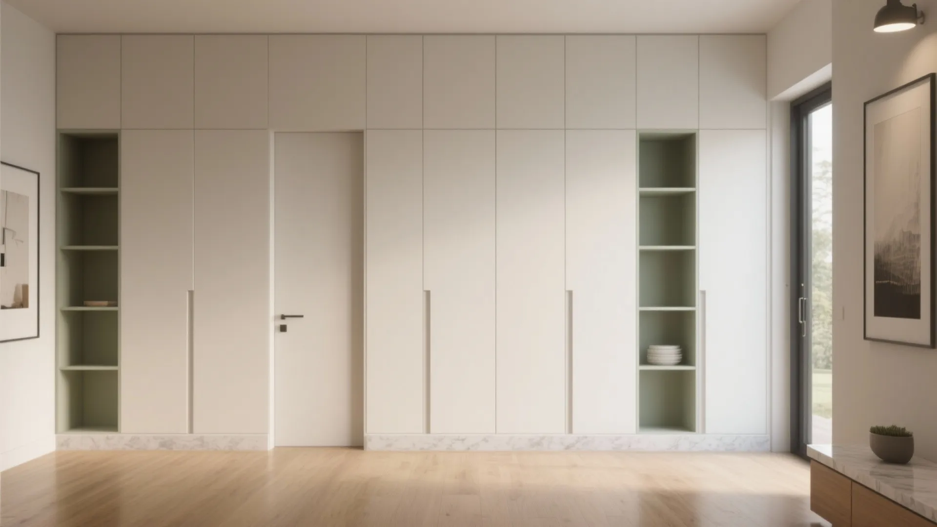 Minimalist Storage That Doubles as Walls