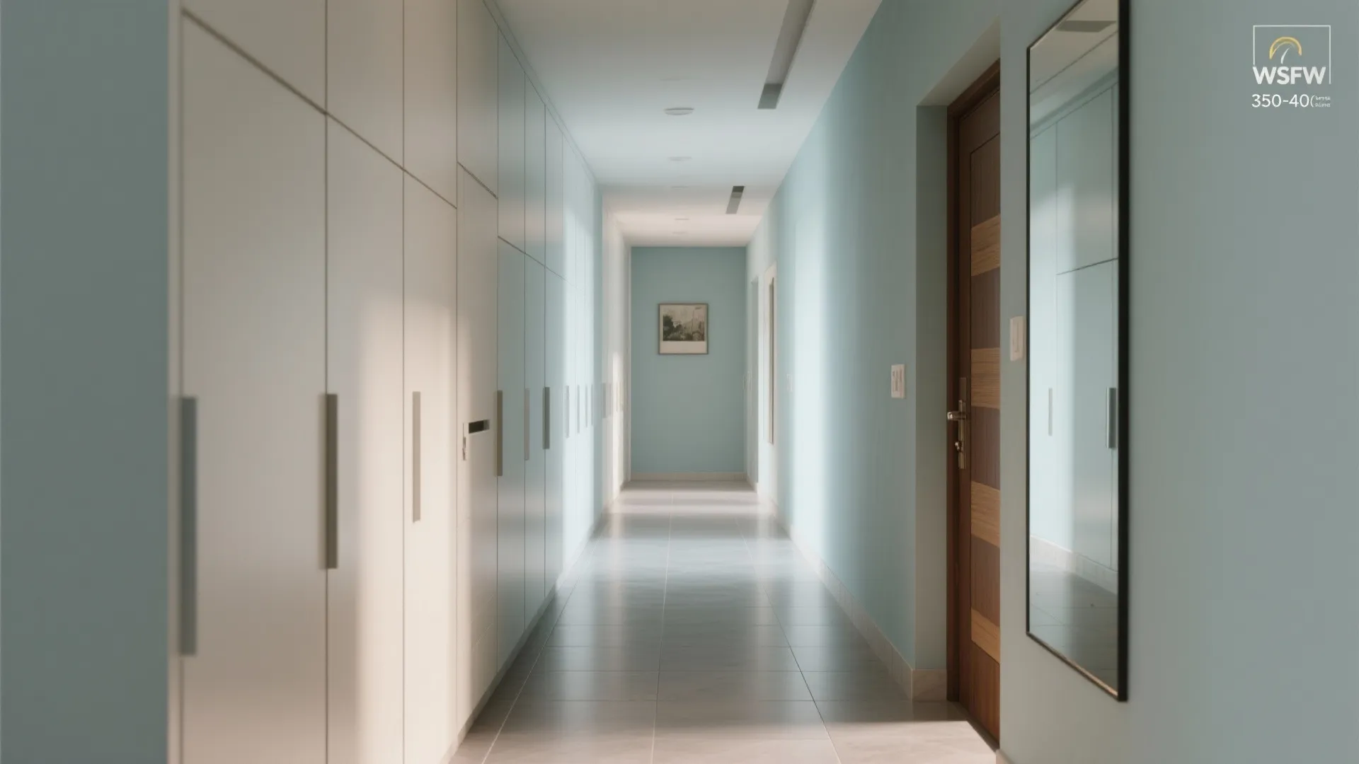 Built-in storage that disappears into the walls