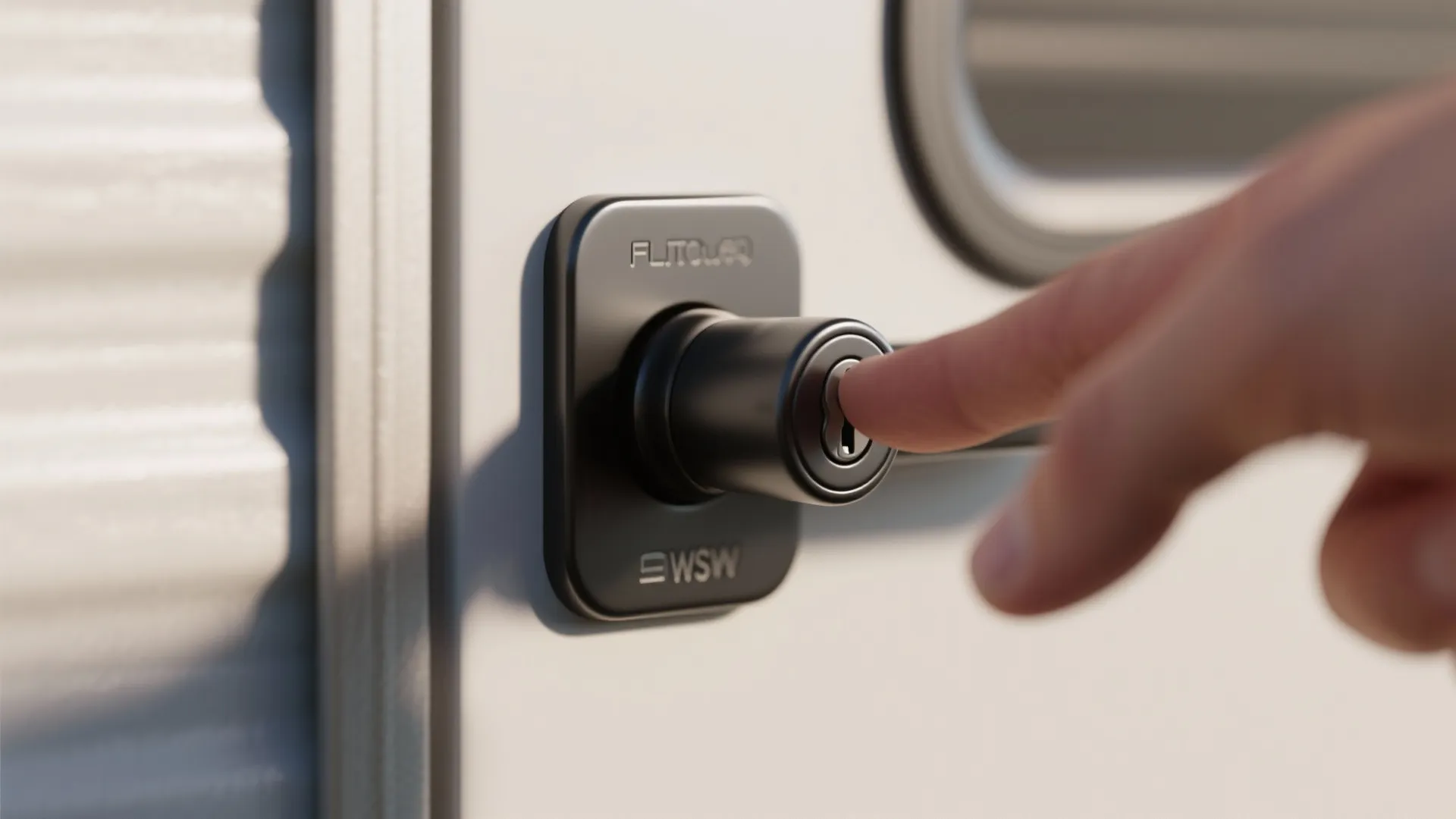 2. Flush Turn-Style Privacy Lock