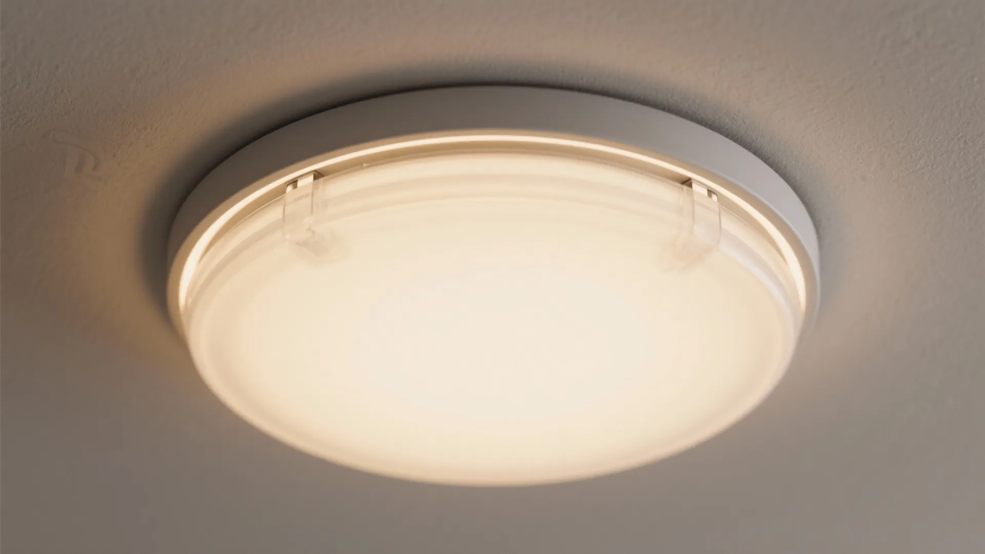 3. Flushmount with Integrated Diffuser — Simple and Friendly