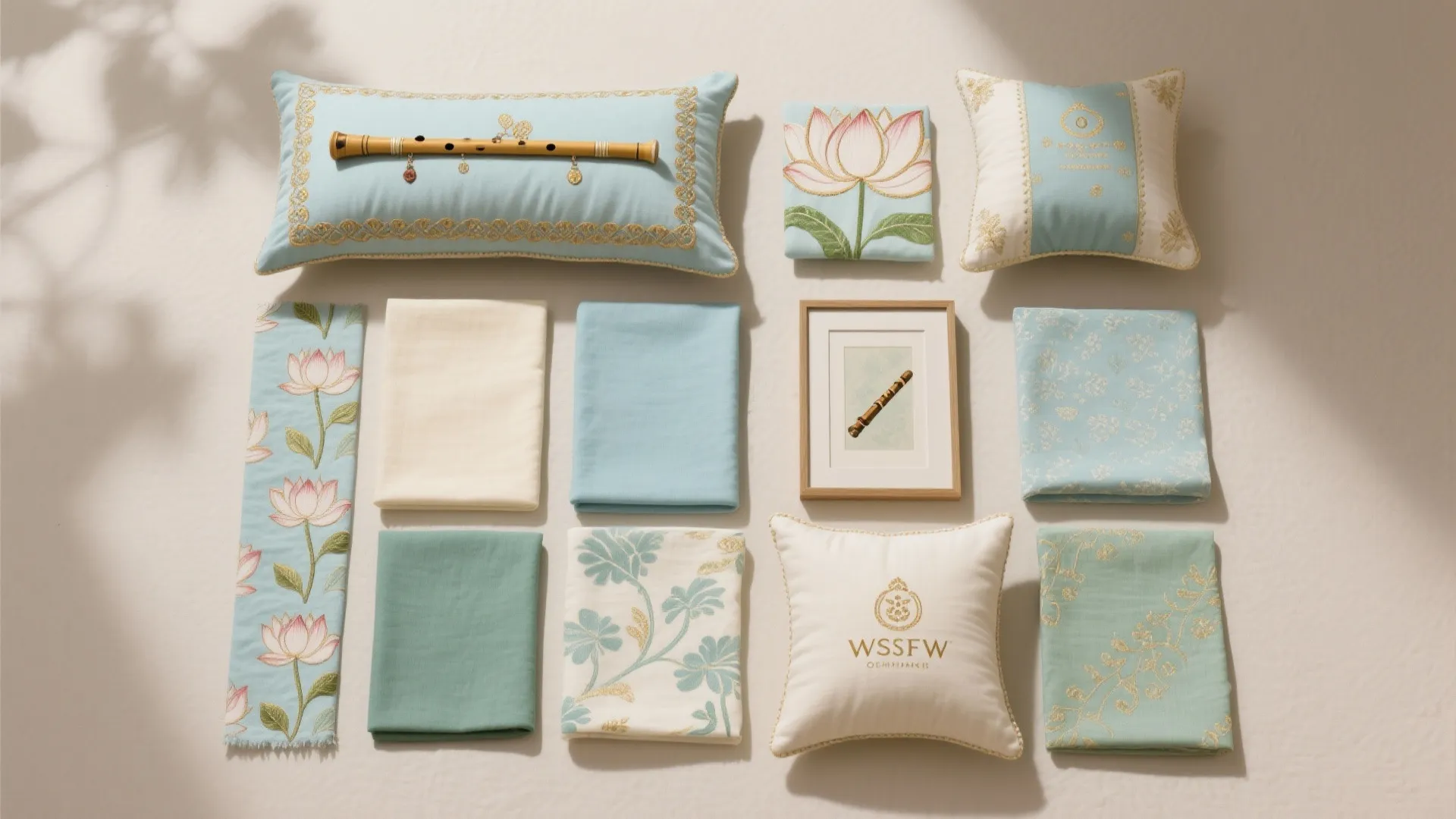 Flute Motifs in Textiles and Art