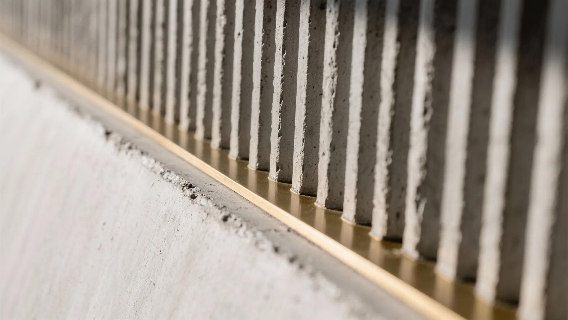 Fluted Concrete Panels with Gentle Backlighting