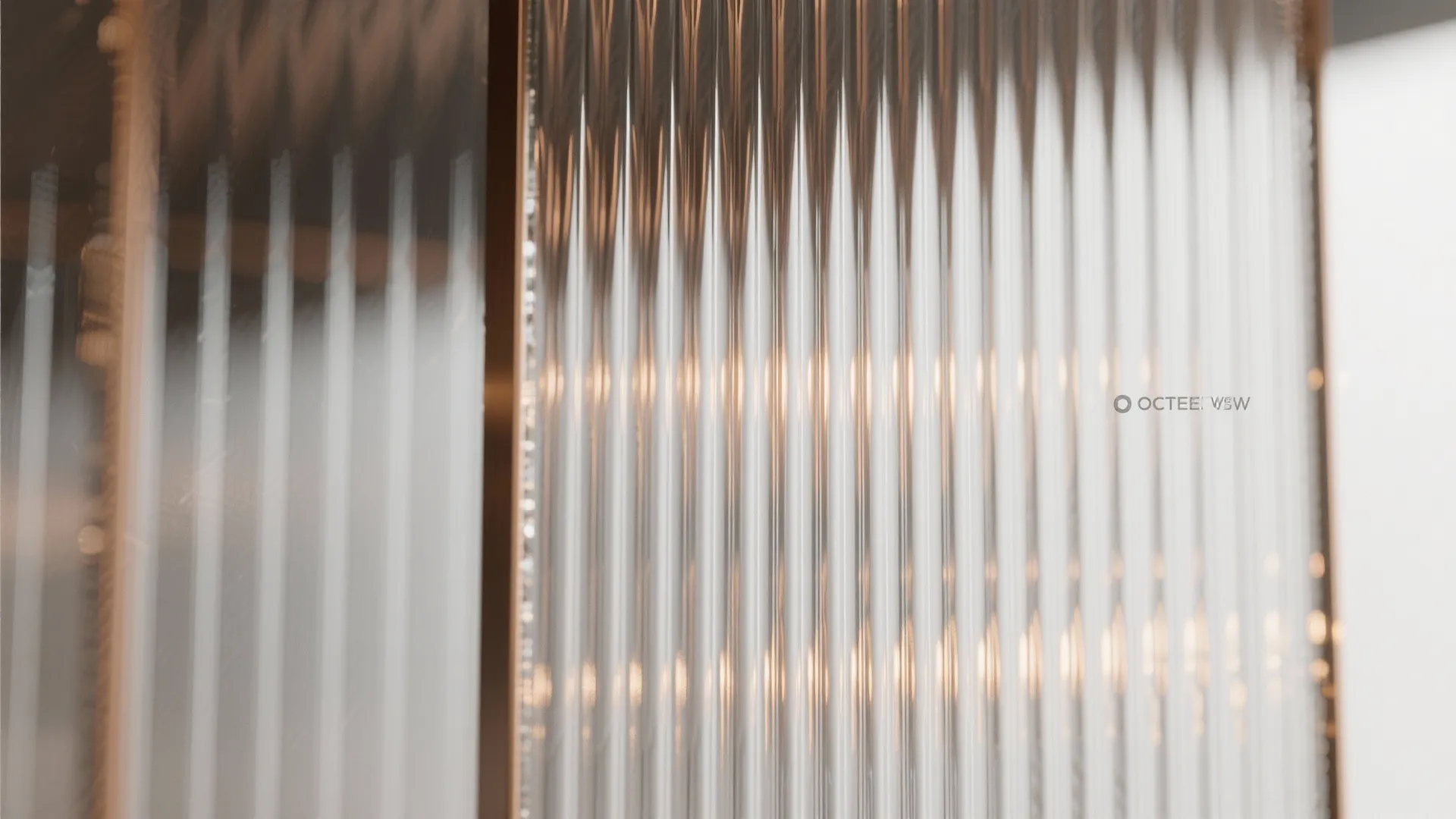 Fluted or Ribbed Glass for Softened Privacy