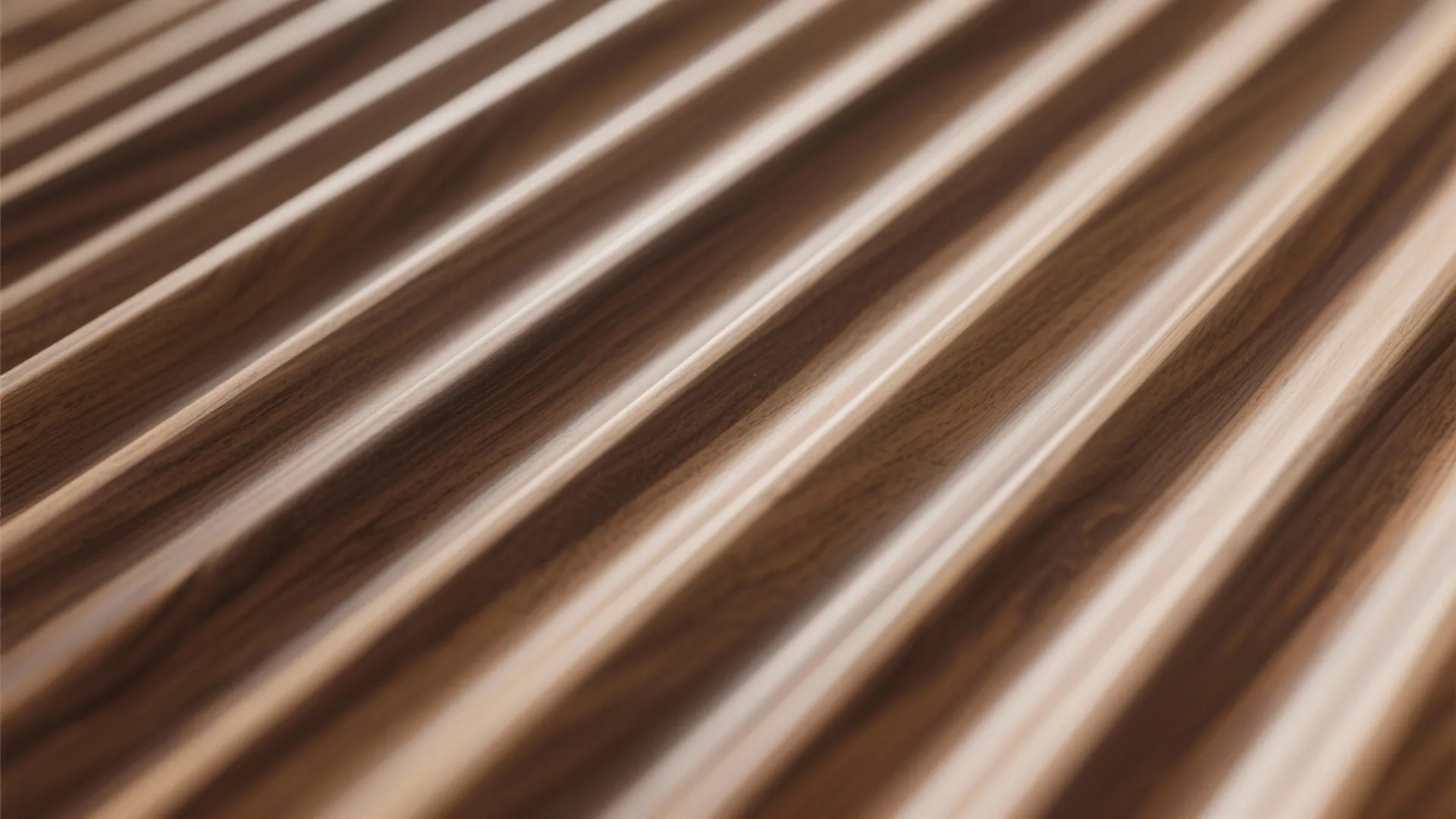 Warm wood accents with fluted panels