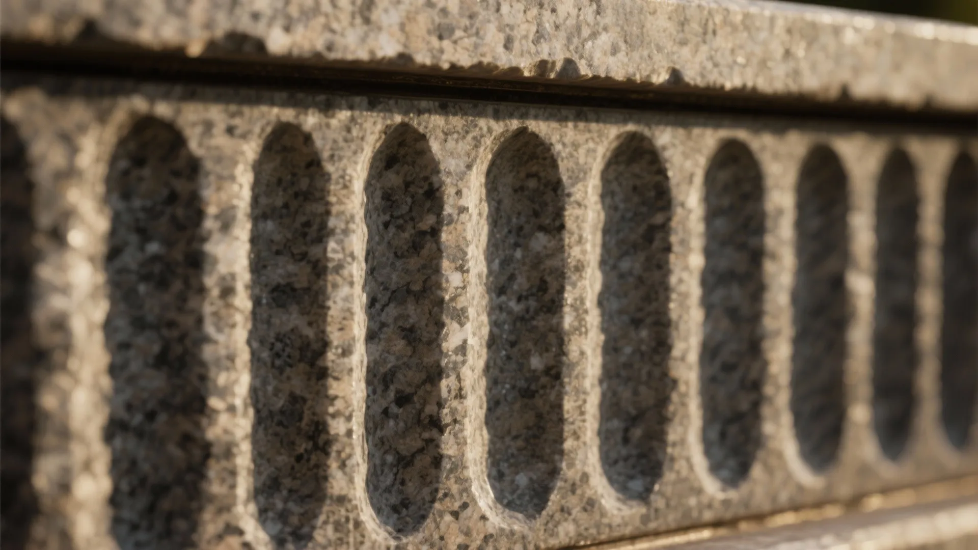 Fluted Granite Panels for Texture and Sound Softening