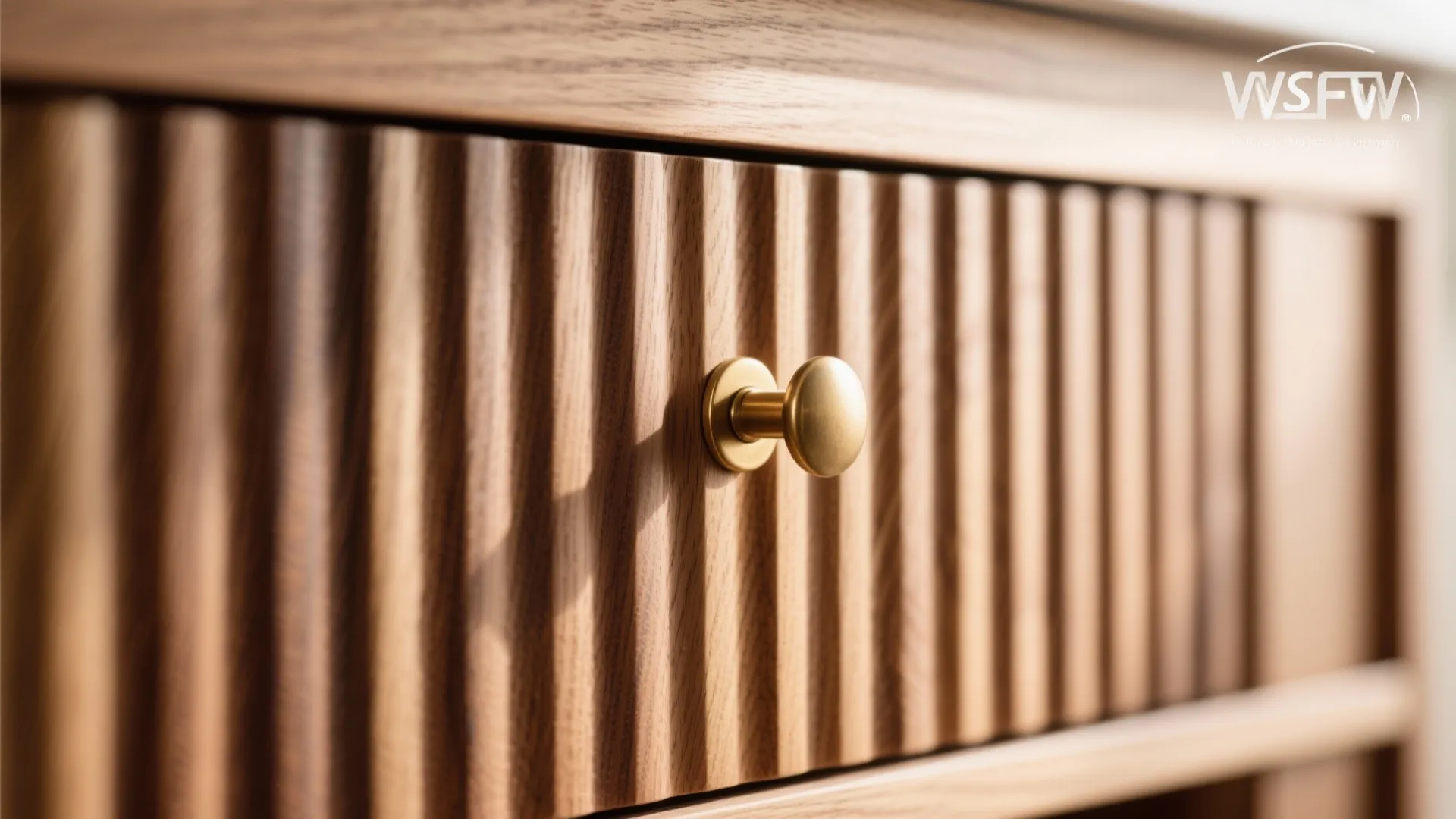 5) Textured Fronts: Fluted Wood, Ribbed Glass, and Warm Finishes