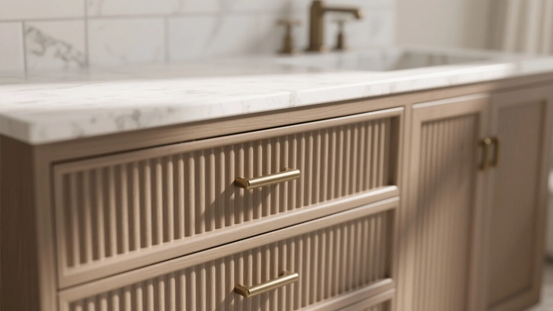 5) Stone Statement + Textured Fronts