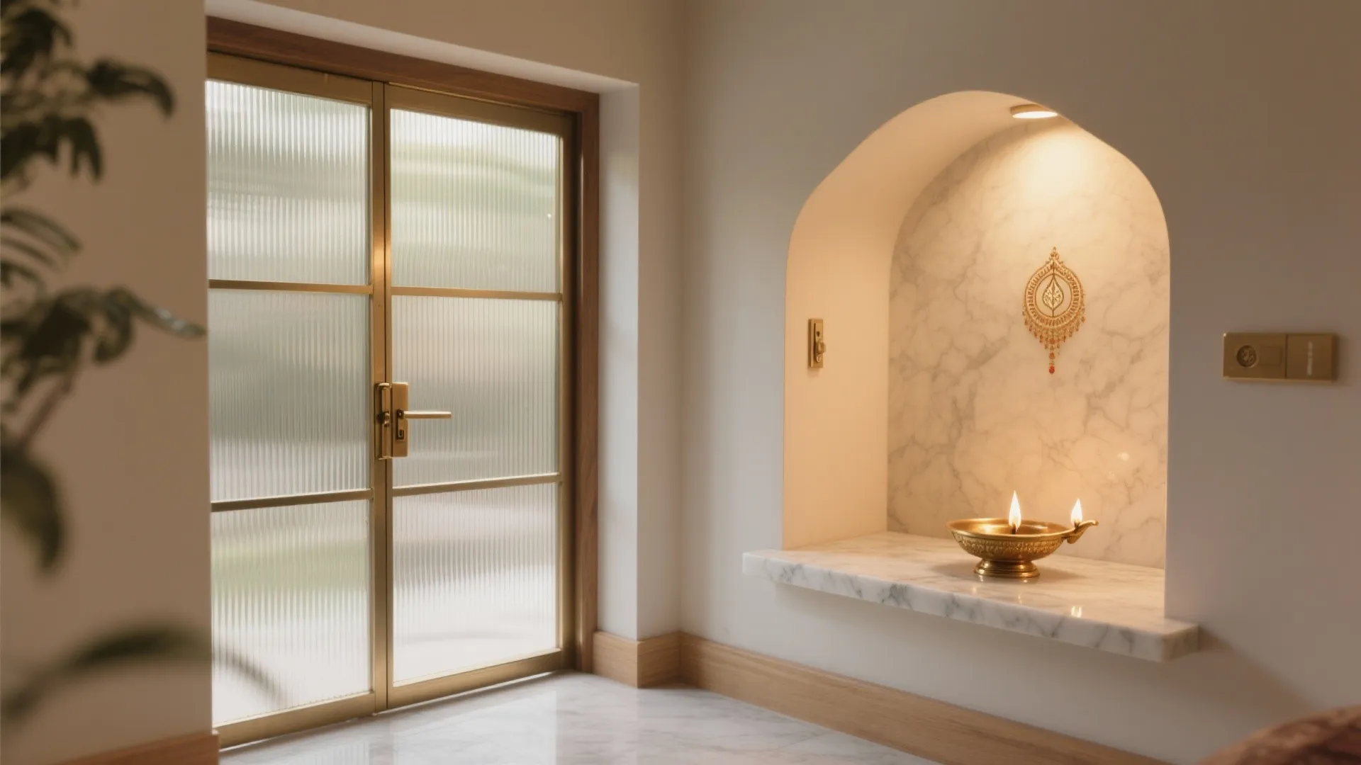 Frosted or Fluted Glass for Soft Privacy