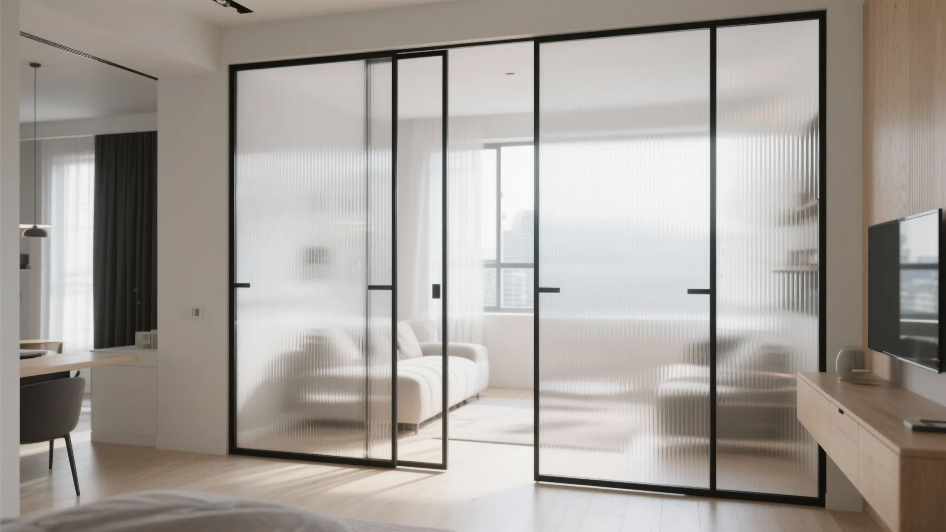 Translucent and Luminous Dividers That Share Light