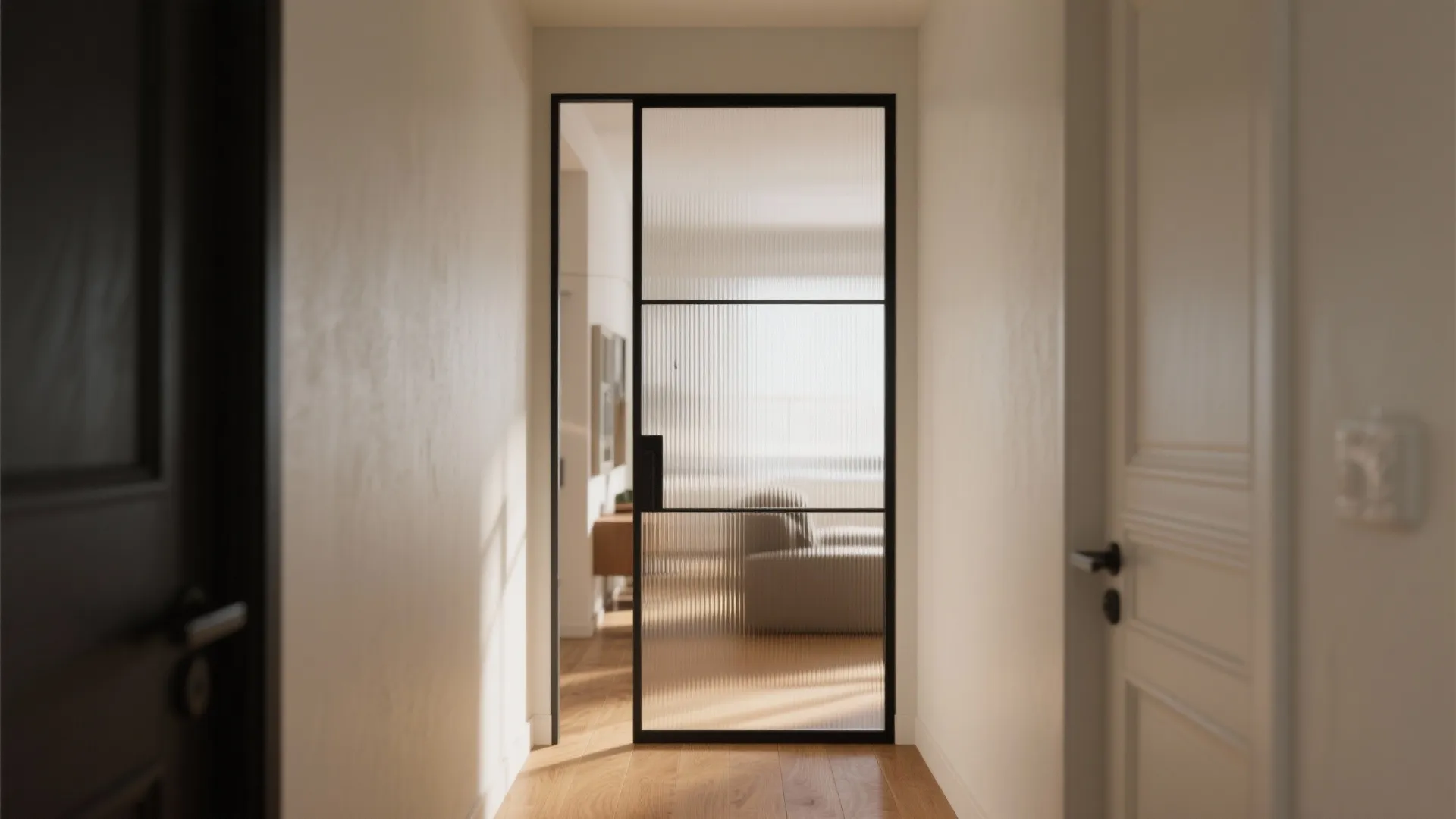 Light-Friendly Glass or Fluted Glass Divider