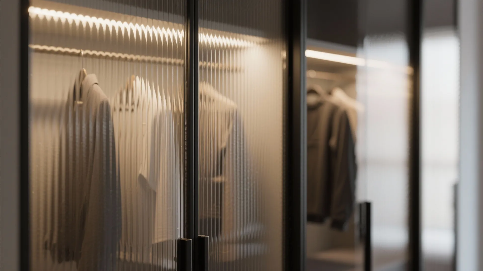 Mirrored Doors and Glass Accents for a Brighter Foyer