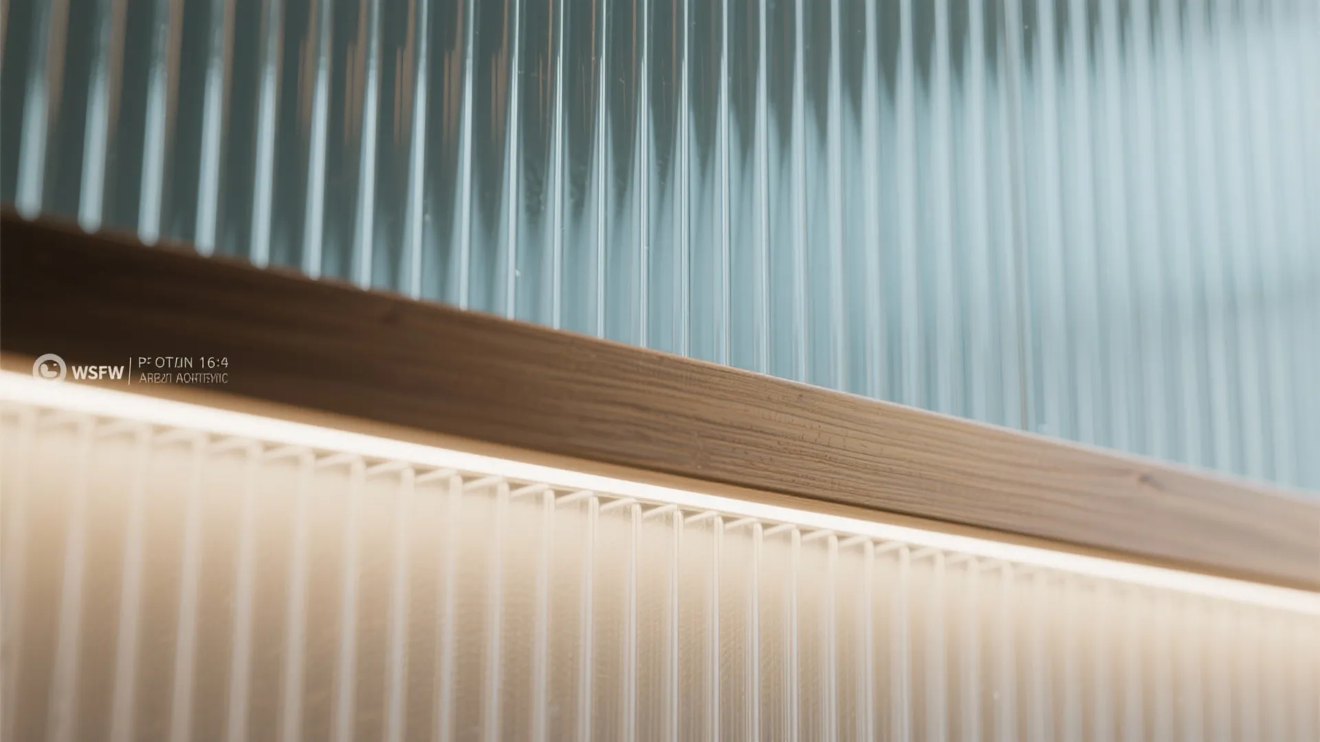 Ribbed or Fluted Glass for Texture and Depth