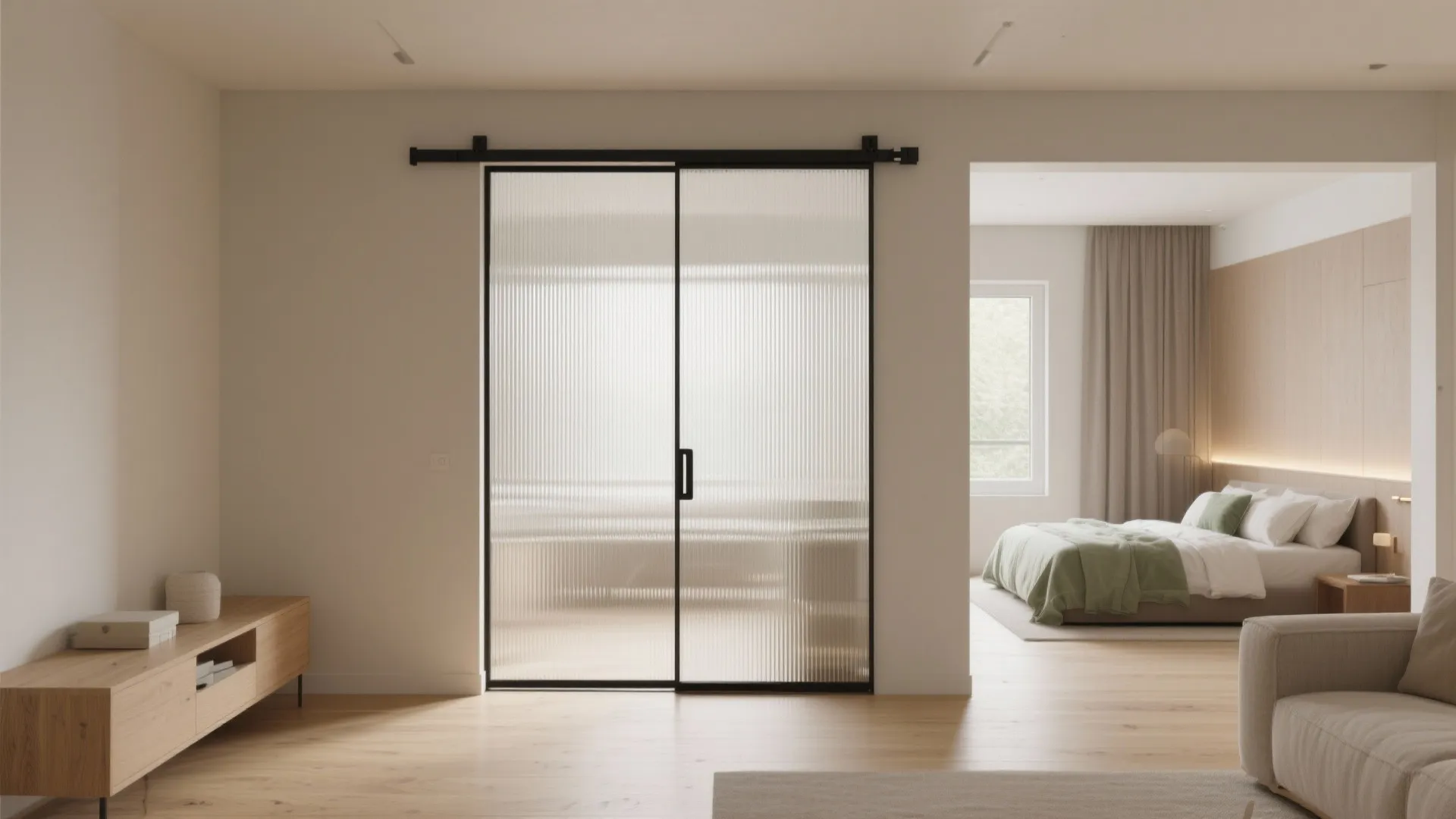 Sliding or Pocket Partitions for Flexible Space