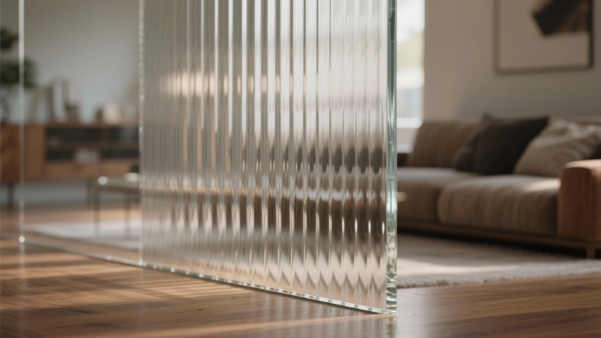 Translucent Glass (Fluted or Frosted) for Soft Privacy