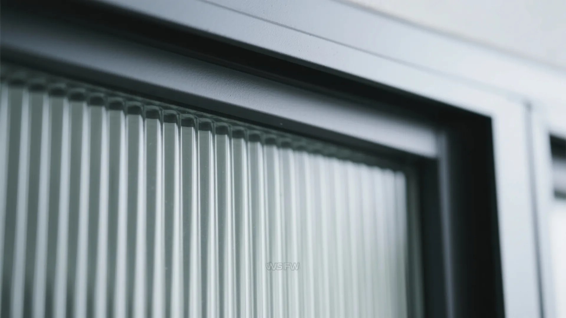 Metal-Framed Doors with Fluted Glass