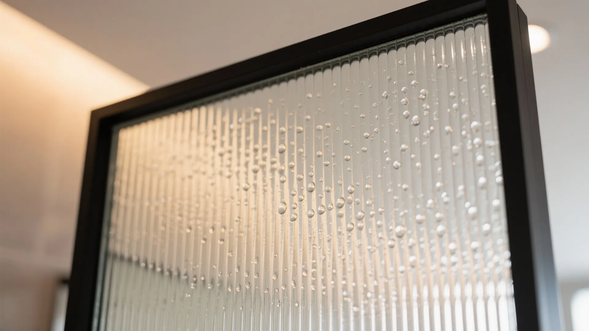 2) Glass-Partition Bathroom for Airy Sightlines