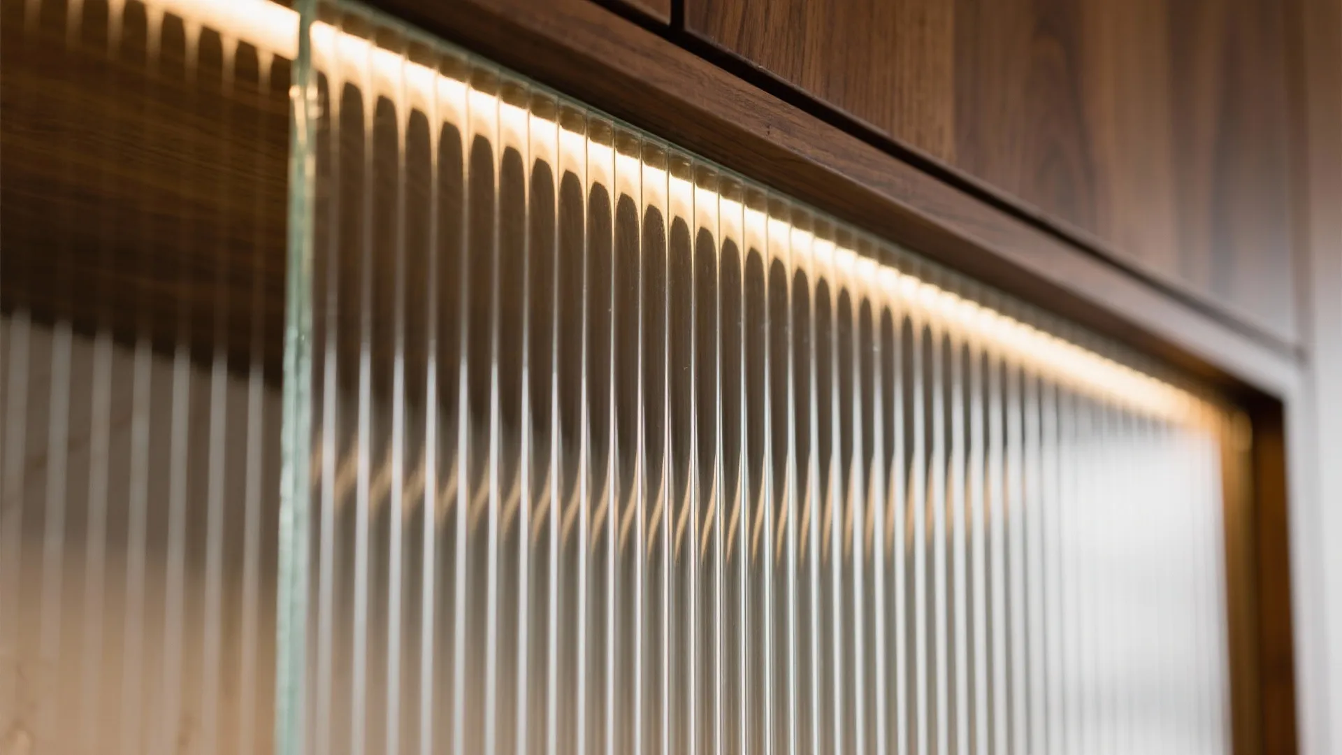 Ribbed or Fluted Glass for Privacy with Glow