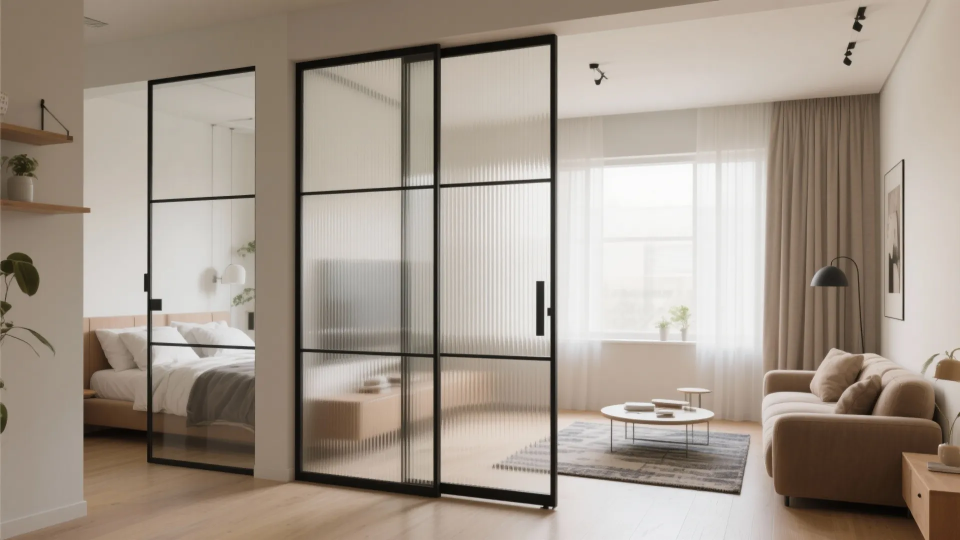 Glass Partitions for Light without Losing Privacy