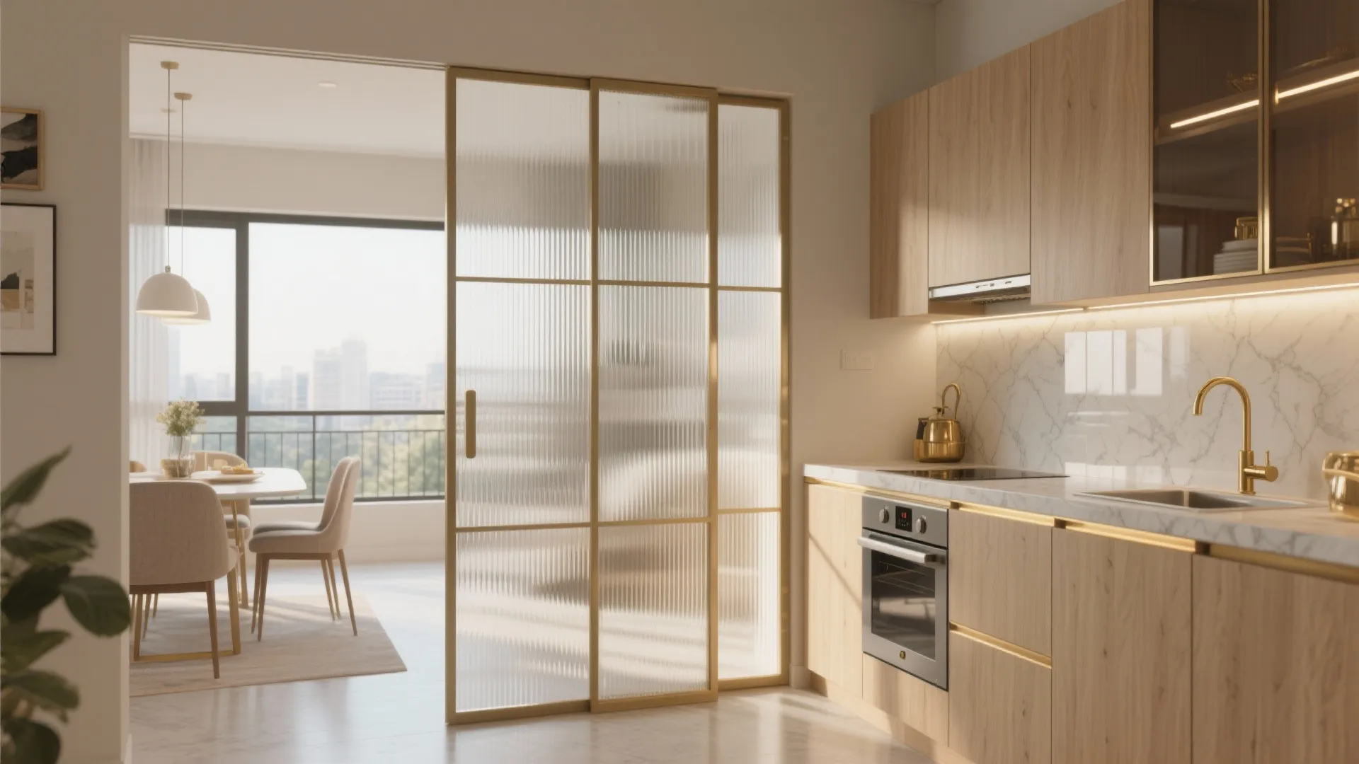 Light-forward partitions and reflective surfaces