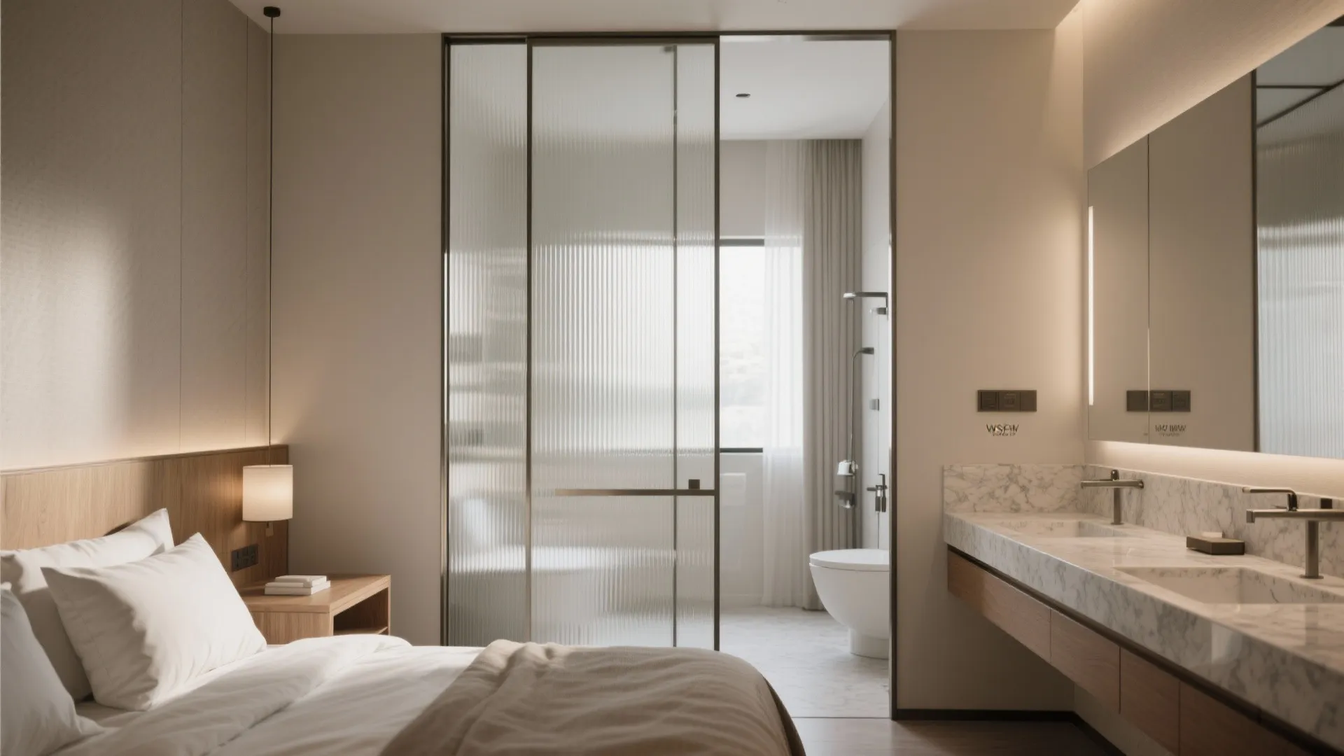 1) A Glass Partition for Privacy and Flow
