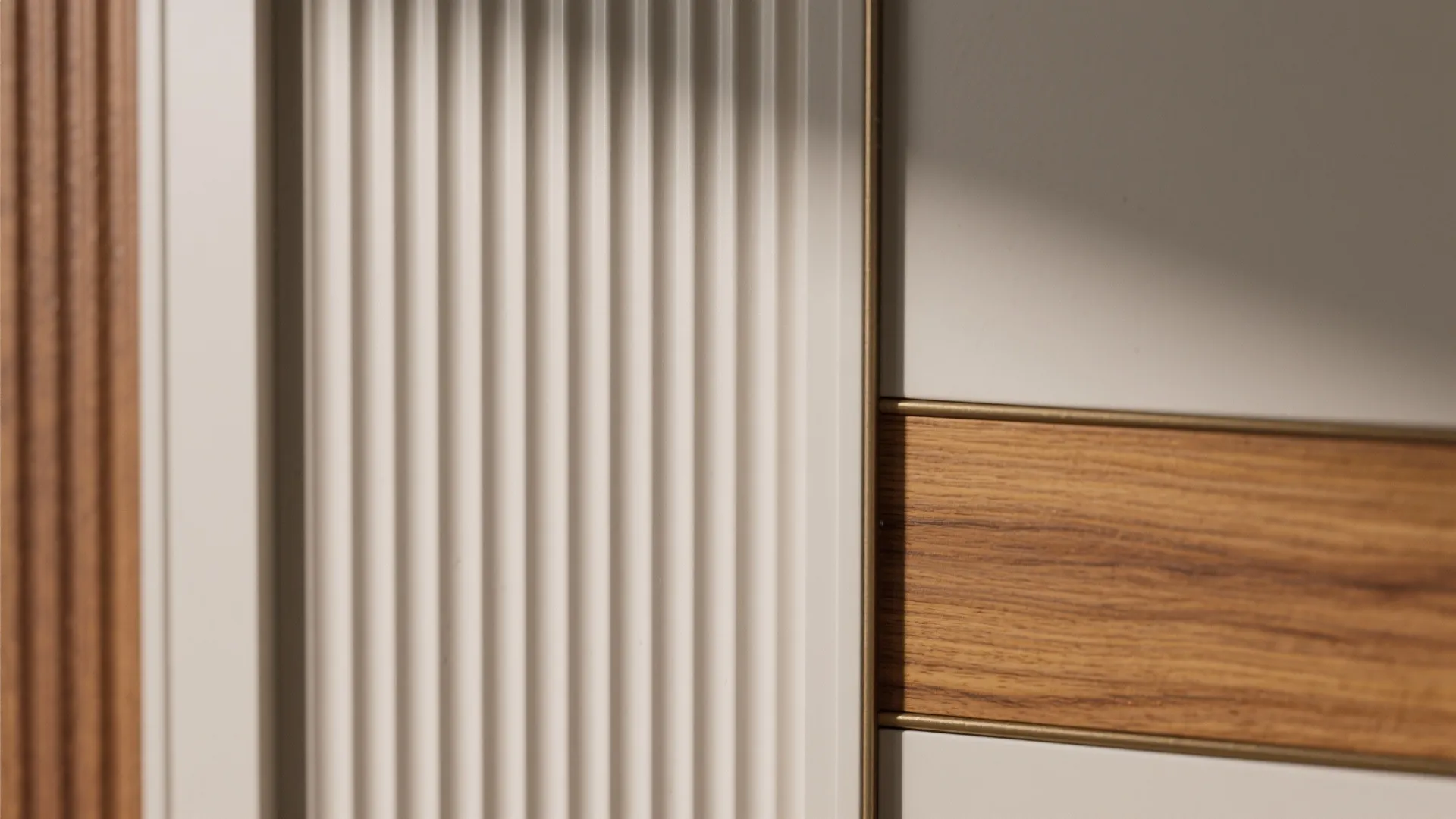 Warm Wood Tones and Textured Panels