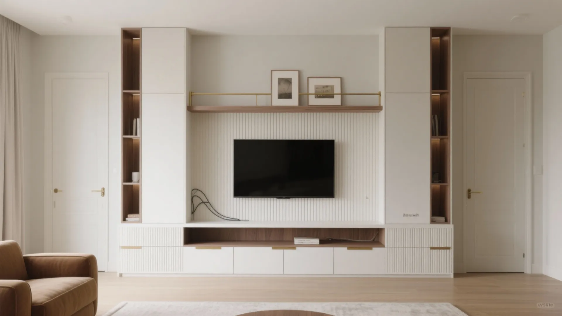 Minimalist Living Room Storage That Disappears
