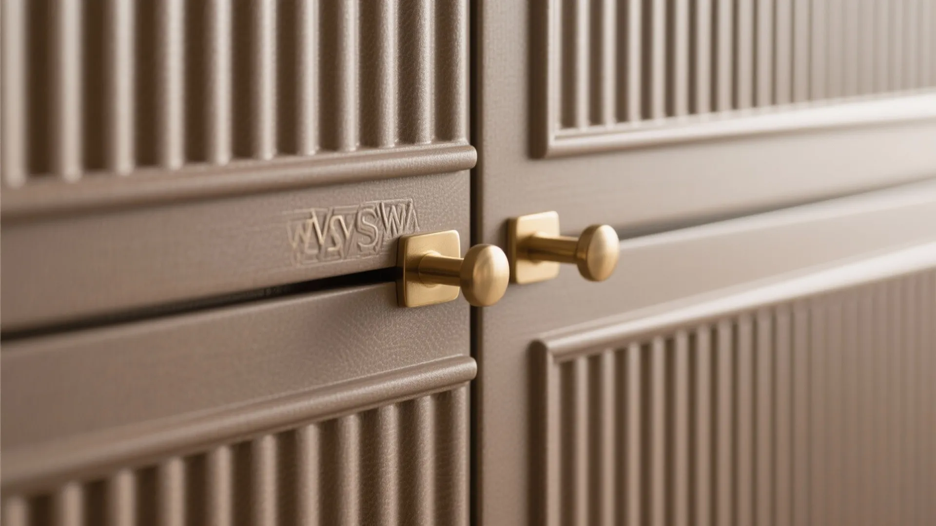 Minimalist Storage with Soft Luxury Accents